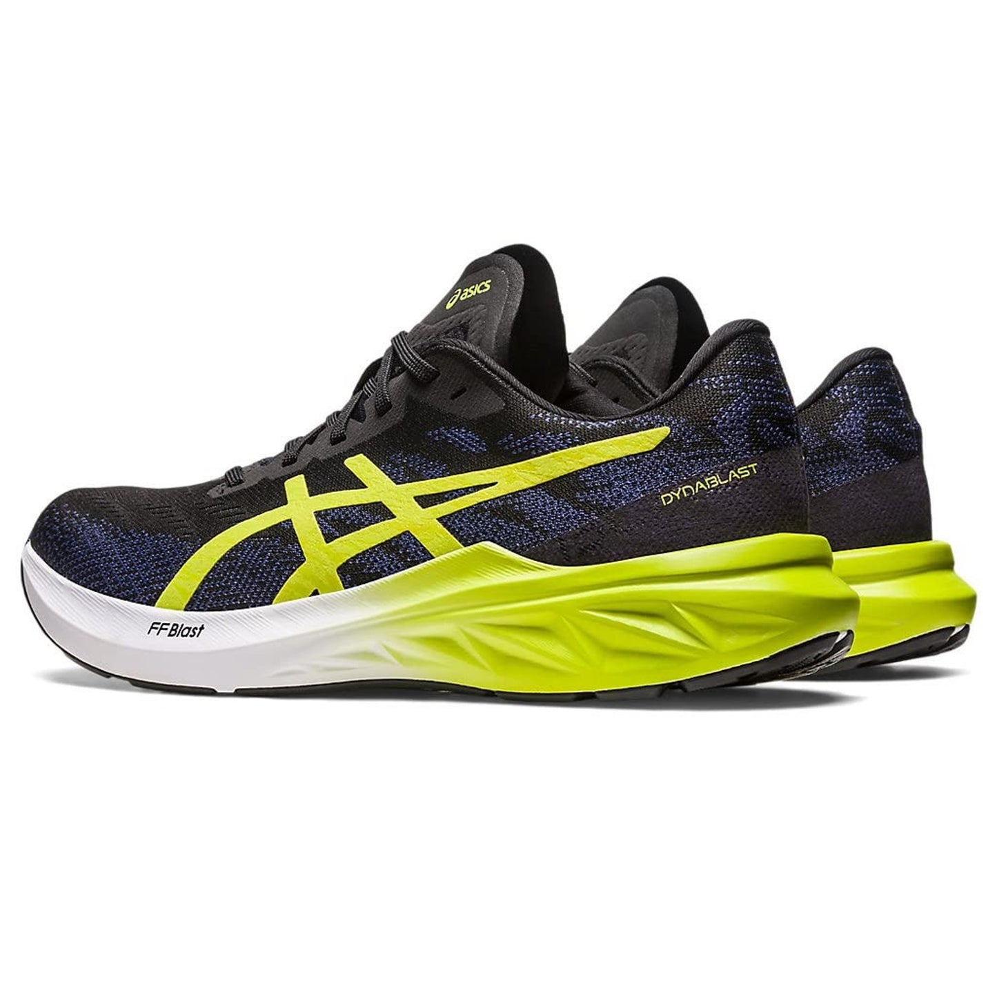 ASICS Men's Dynablast 3 Black/Lime Zest Running Shoes US size 10.5 M