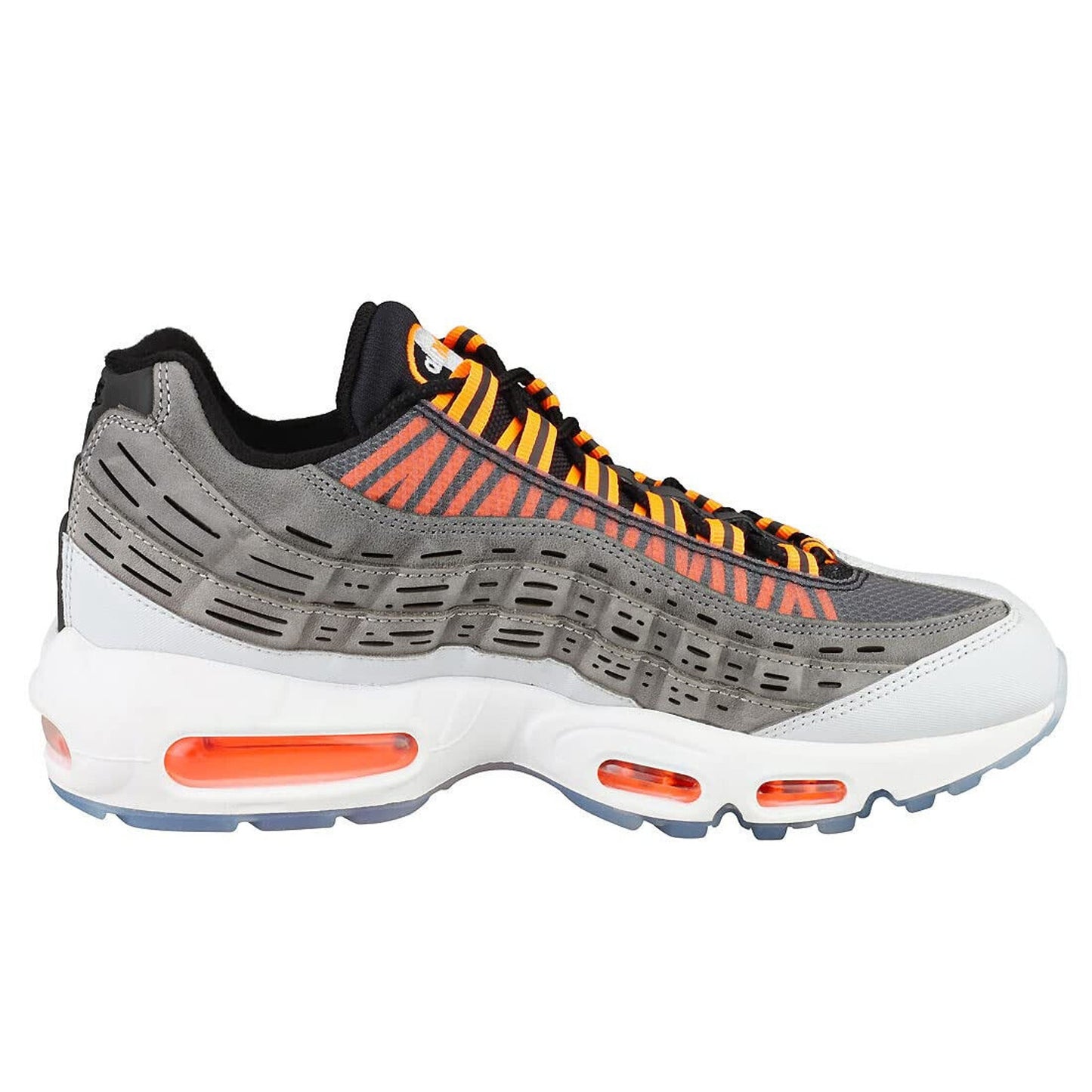 Nike Air Max 95 Kim Jones Mens Black Total Orange Dark Grey Shoes Sz 9