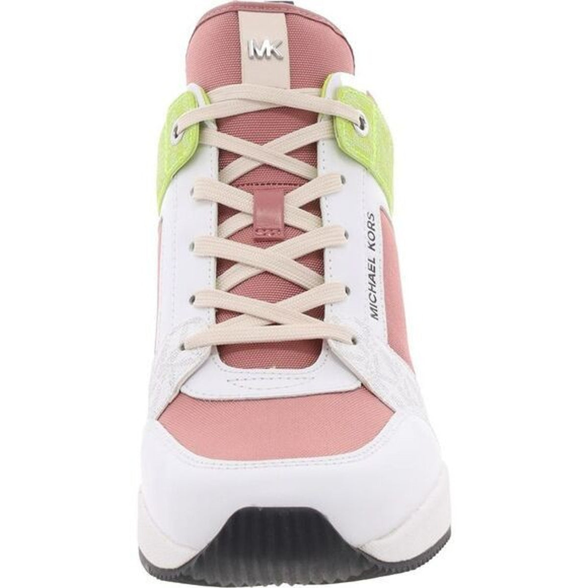 Michael Kors Georgie Trainer Rose Multi Wedges Sneakers Shoes Women's 7.5 M
