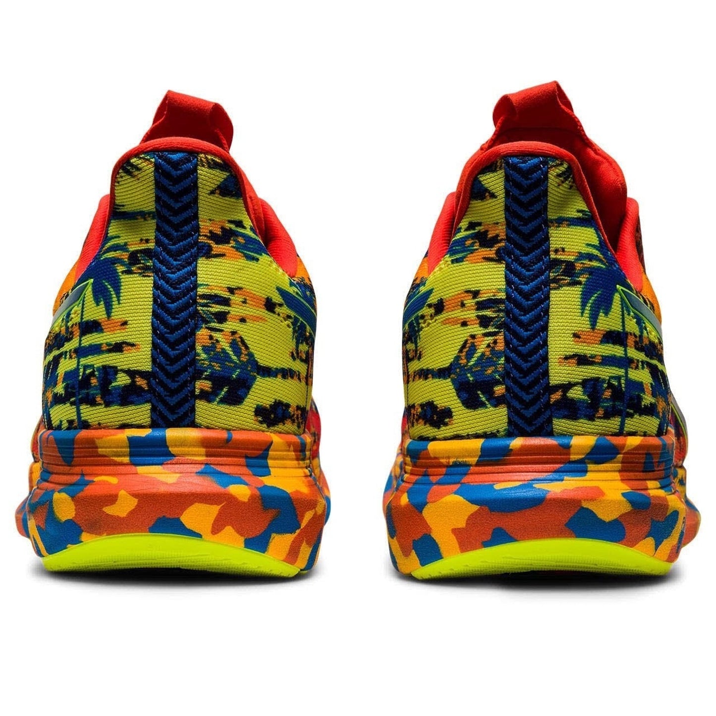 ASICS Noosa TRI 14 Men's Running Shoes Cherry Tomato Safety Yellow Size 9.5 M
