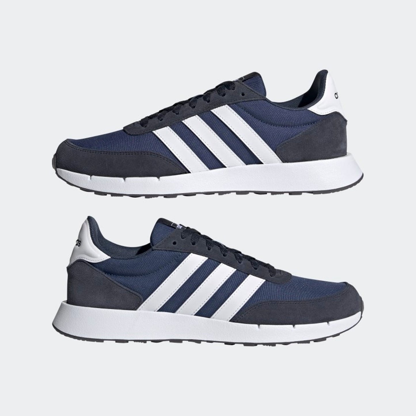 adidas Run 60s 2.0 Shoes Mens 11.5 Navy / White Running Sneaker FZ0962 NEW