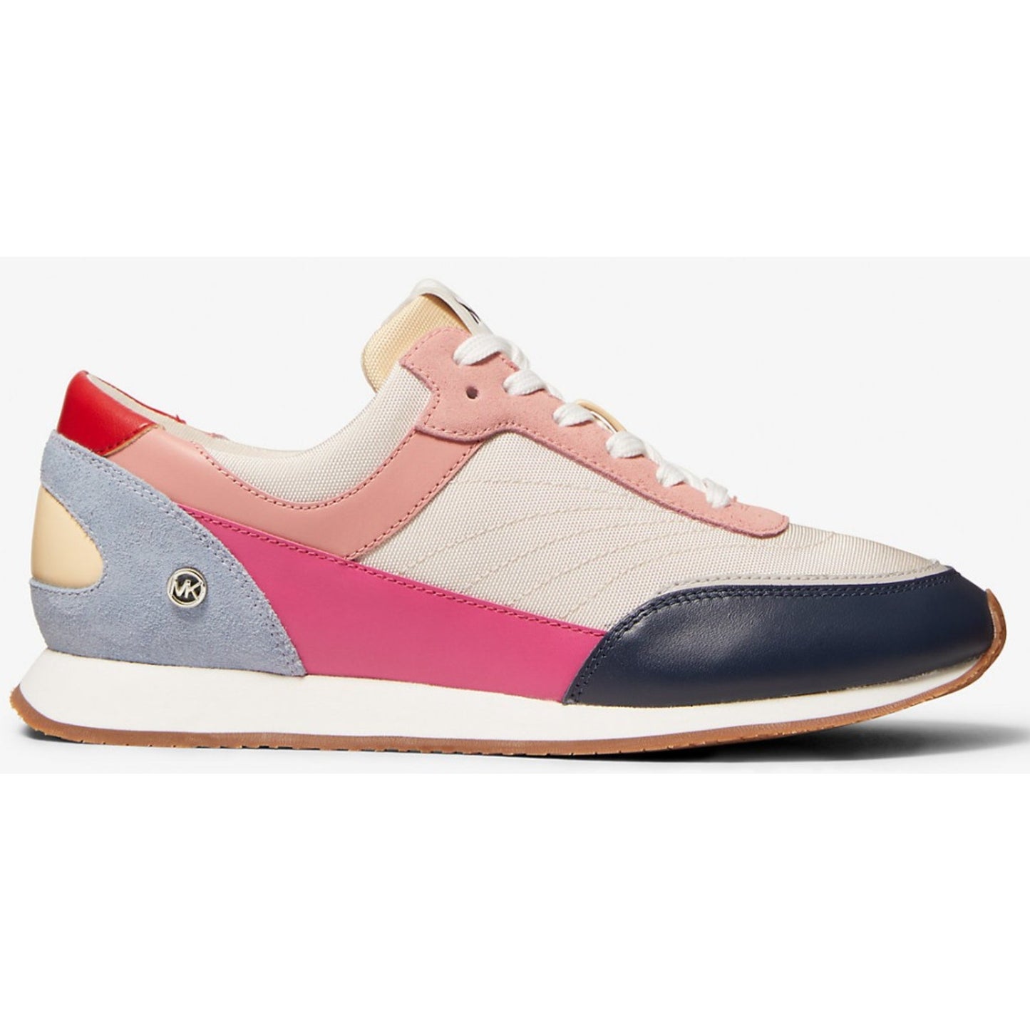 Michael Michael Kors Callan Color-Block Canvas And Leather Sneaker Sz 9.5 M