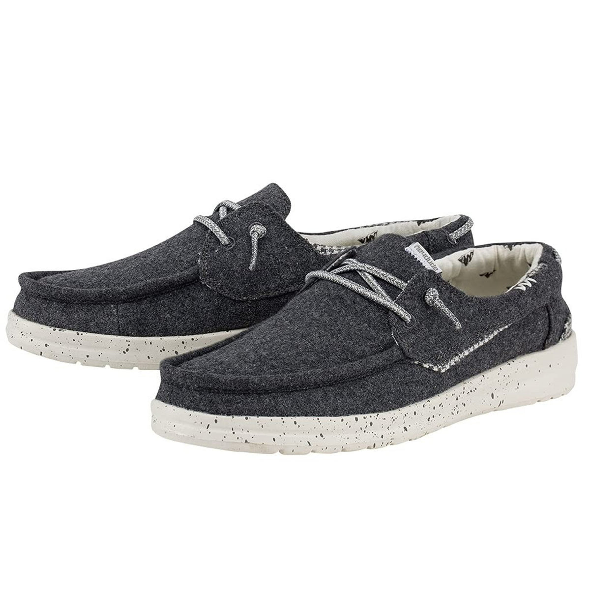 Hey Dude Welsh Grey Houndstooth Men's Casual Comfort Shoes US Size 12