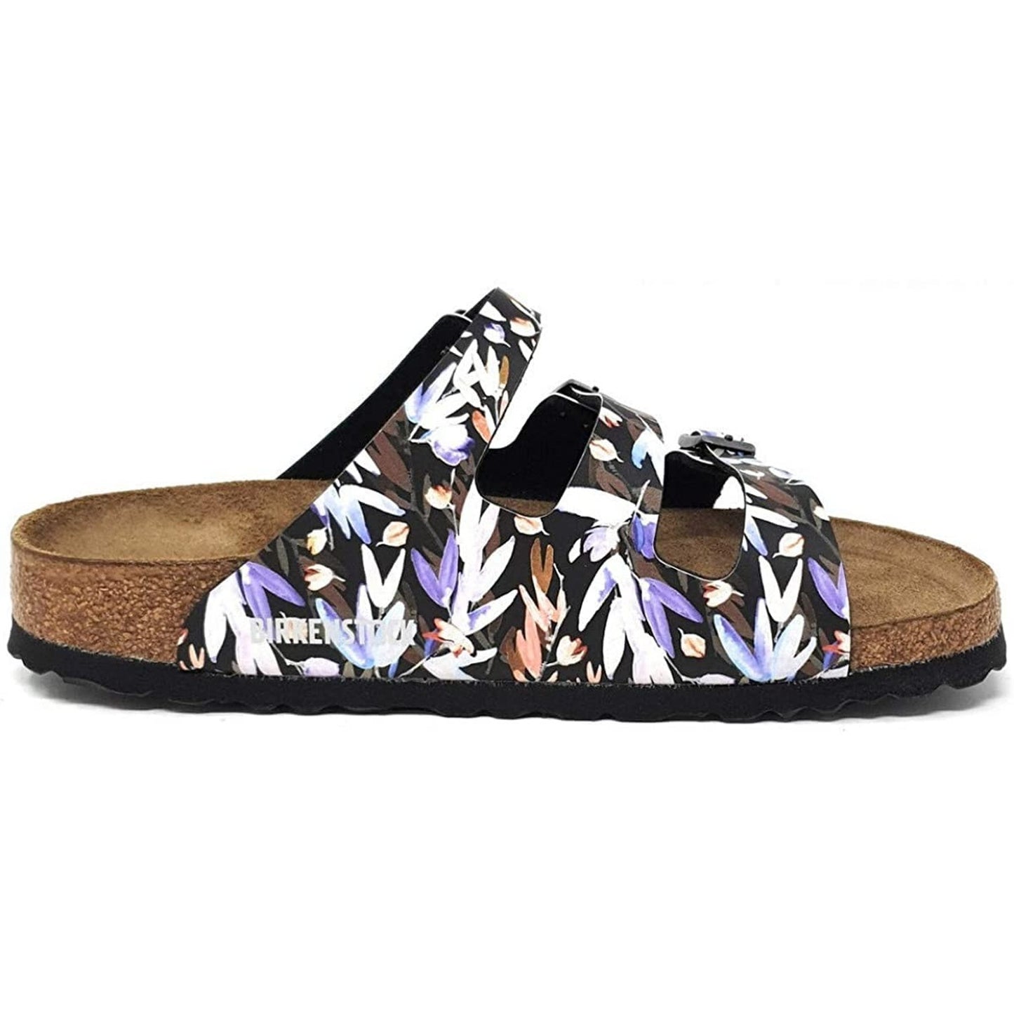 Birkenstock Women's Florida Fresh Floral Fades Black SFB 8-8.5 Us EU 39 Narrow