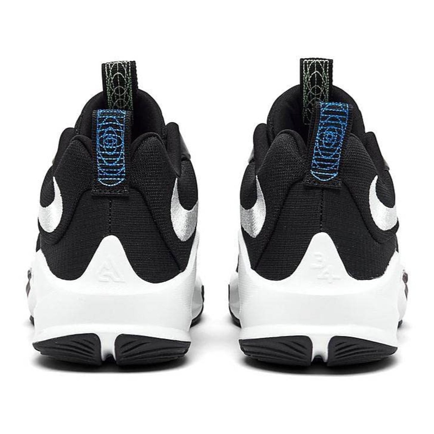 Nike Zoom Freak 3 Running Shoes Grade-School 5Y Black White Black Basketball
