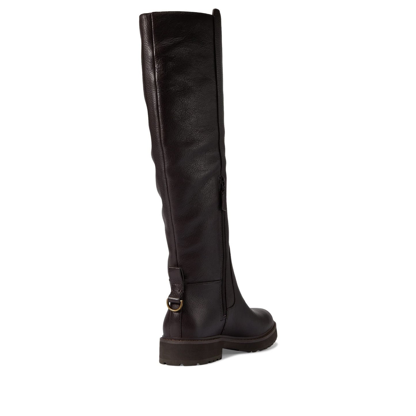 Cole Haan Waterproof Greenwich Women's Tall Boot Dark Coffee Leather/Antique 8 M