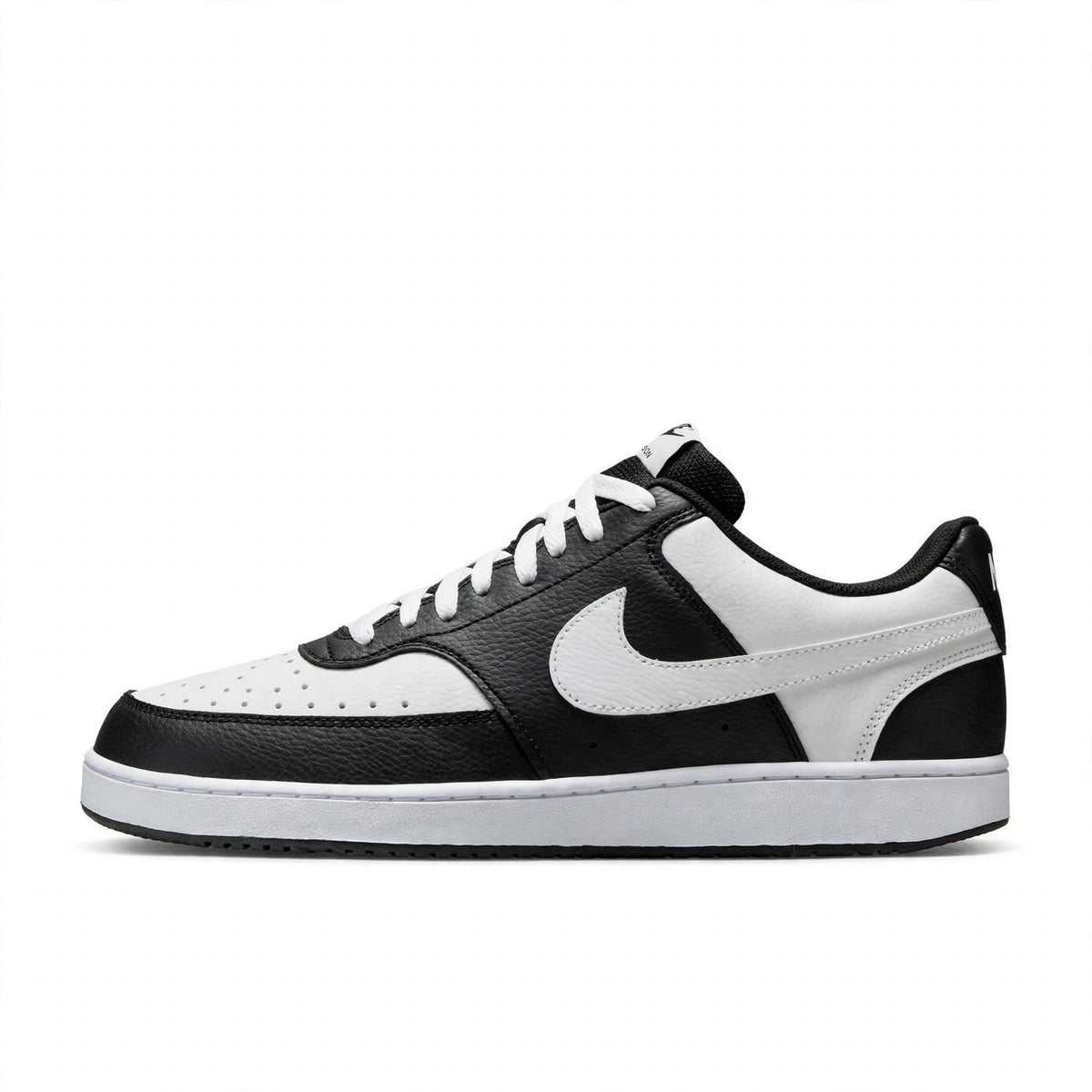 Nike Court Vision Lo Black White Leather Sneakers Mens 10 /Women 11.5 HM9862-001
