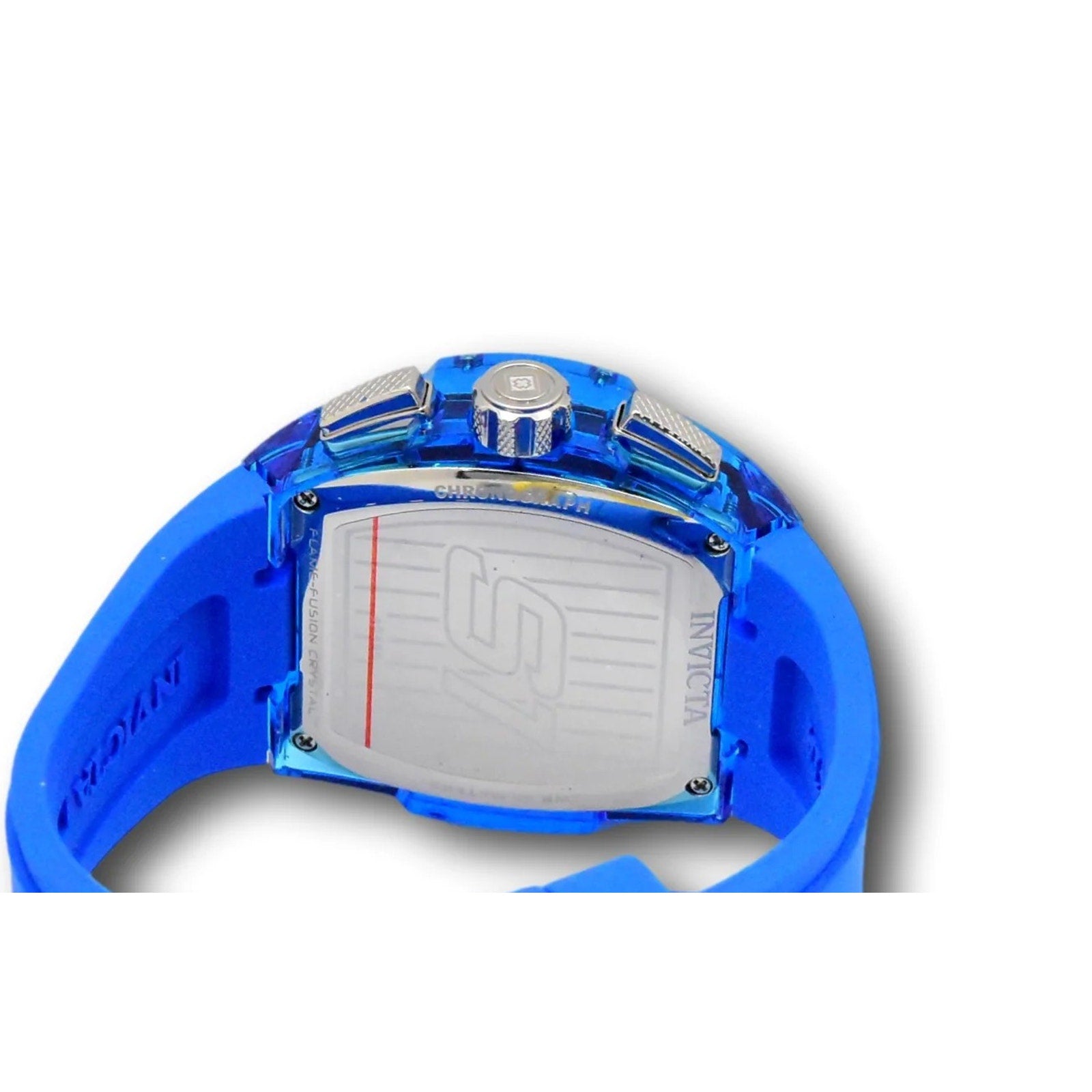 Invicta Men Watch S1 Rally Anatomic 47mm Quartz Chronograph Blue Silicone Strap Invicta