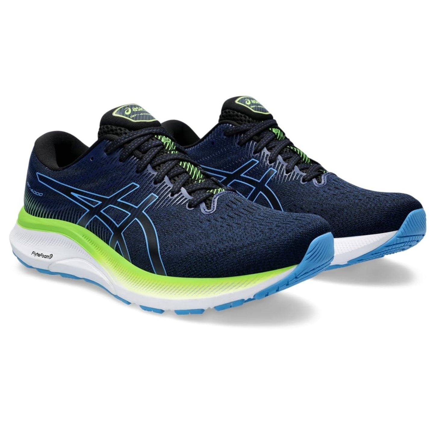 ASICS Men's GT-4000 3 Running Shoes, Black/Waterscape 9 M