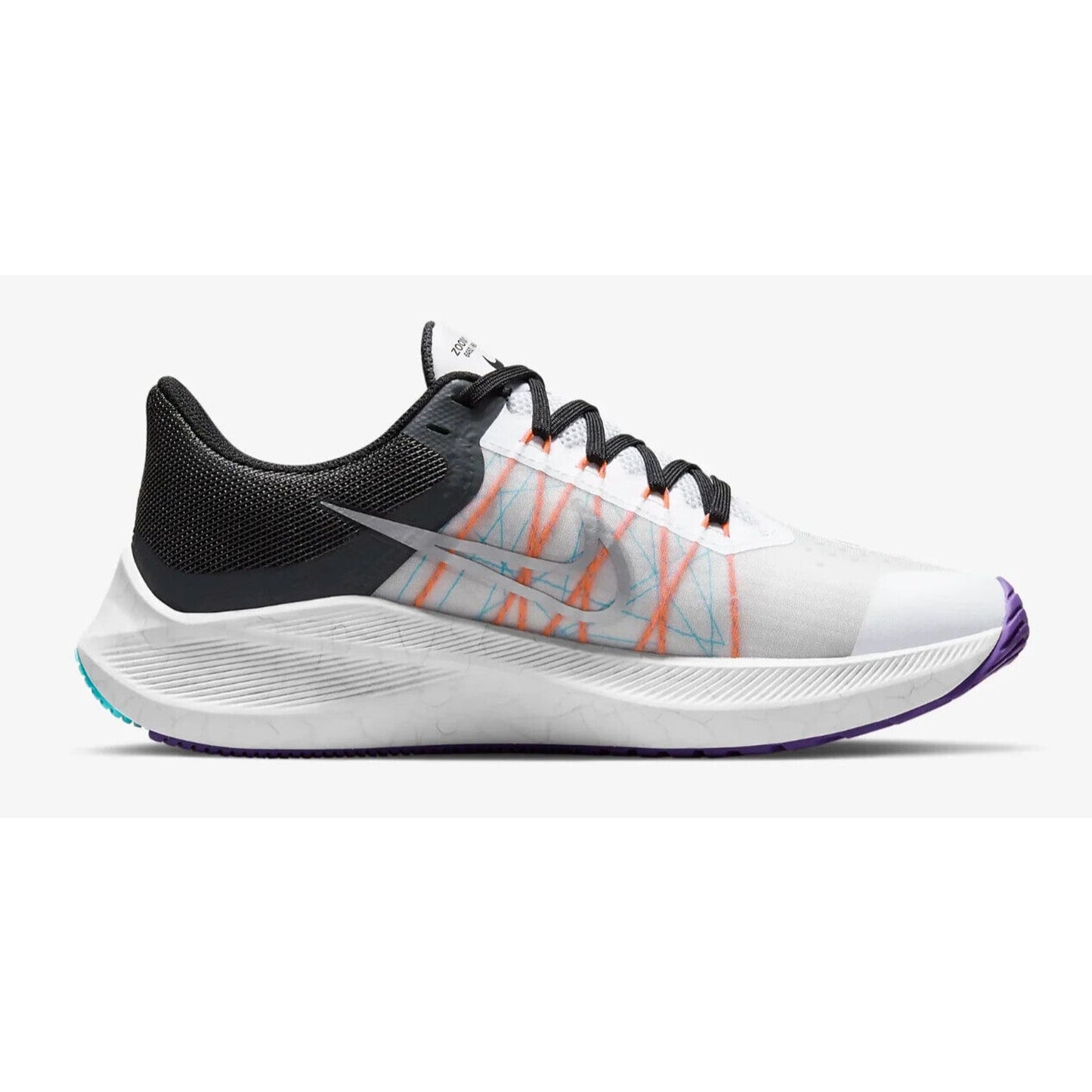 Nike Womens Zoom Winflo 8 Beige White Running Shoes Sneakers Size 7