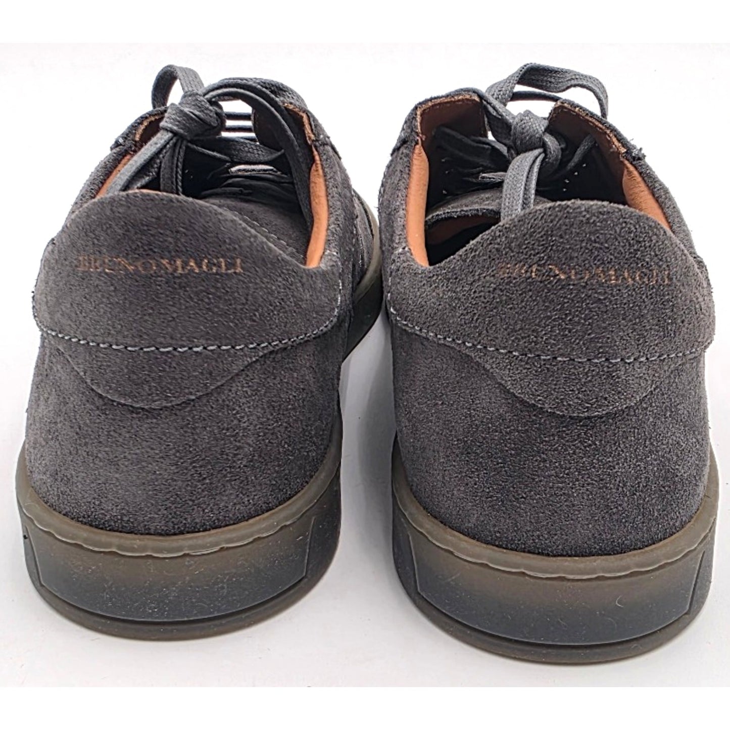 Bruno Magli Bono Mens Gray Leather Lifestyle Sneakers Shoes 8 US 41.5 EU