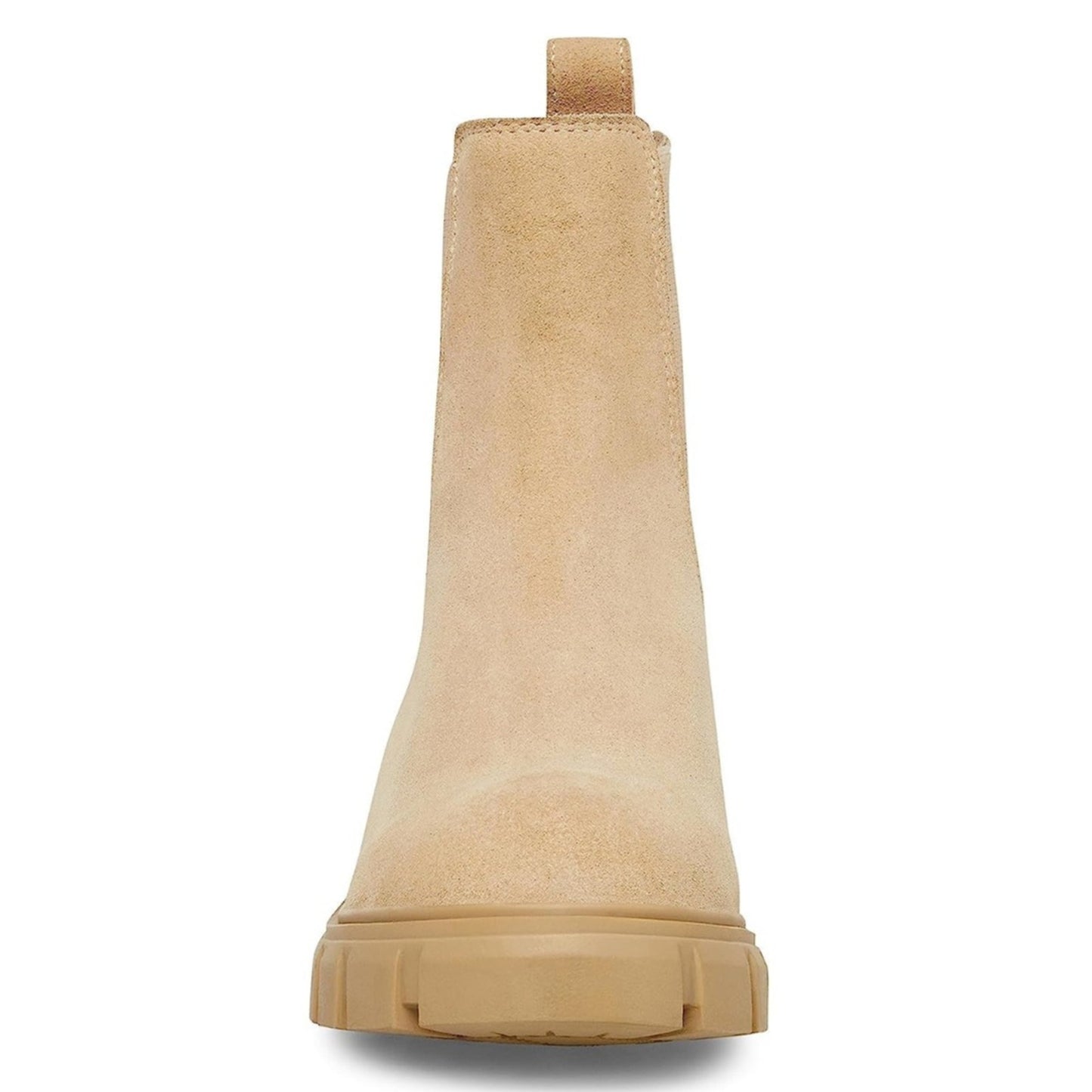 Steve Madden Women’s 8 Hola Chelsea Boot Sand Suede Lug Sole Chunky