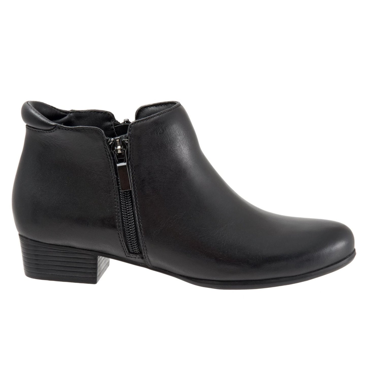 Trotters Women's Major Ankle Bootie, Black, 6.5 Wide