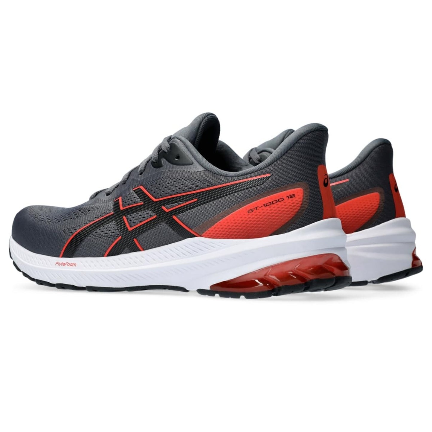 ASICS Men's GT-1000 12 Running Shoe, Carrier Grey/True RED 9.5 EXTRA WIDE 4E