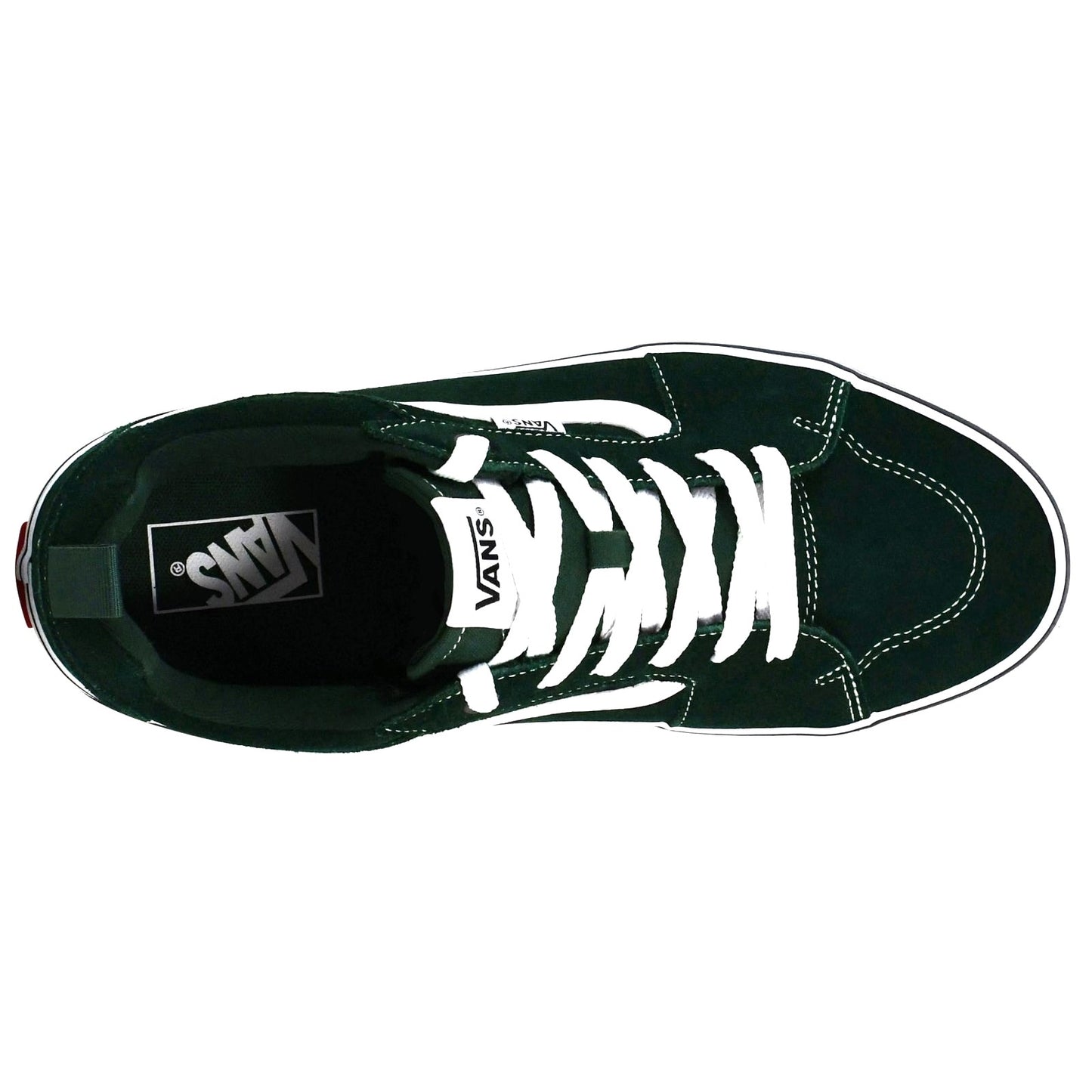 Vans Men's Shoes Filmore Green /White Suede Skateboard Sneakers Size 10.5