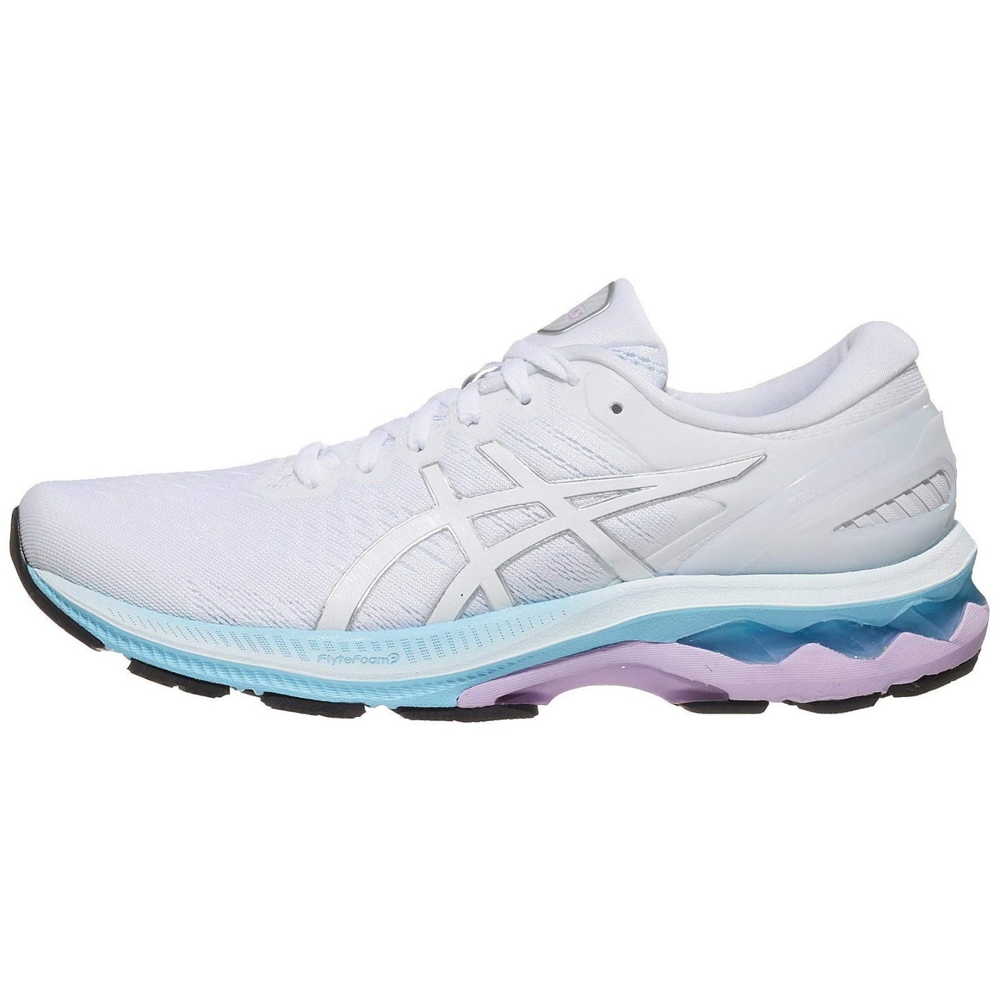 Asics Gel-Kayano 27 Womens Running Shoes Size 8 M White/Pure Silver