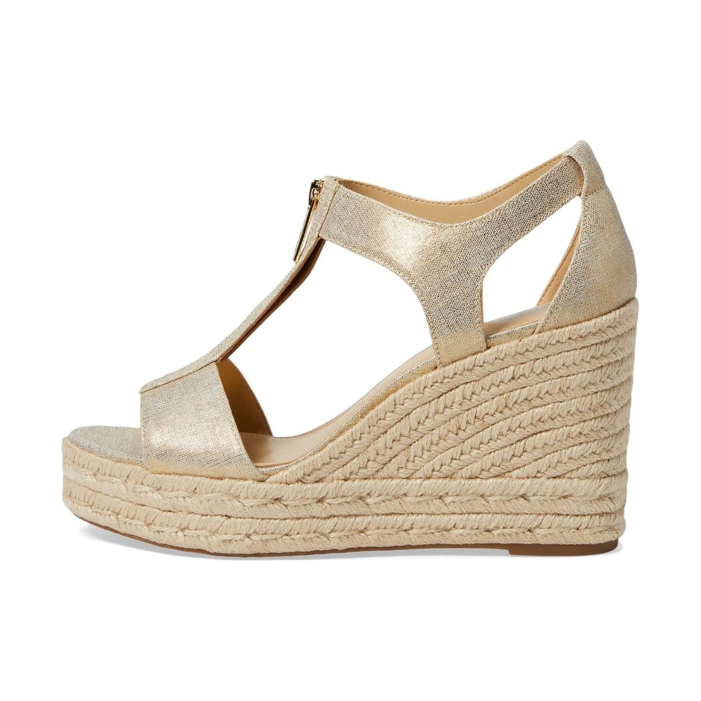 Michael Kors Sandals Womens 9.5M Berkley Espadrille Brown Casual Wedge Heels NEW Michael Kors