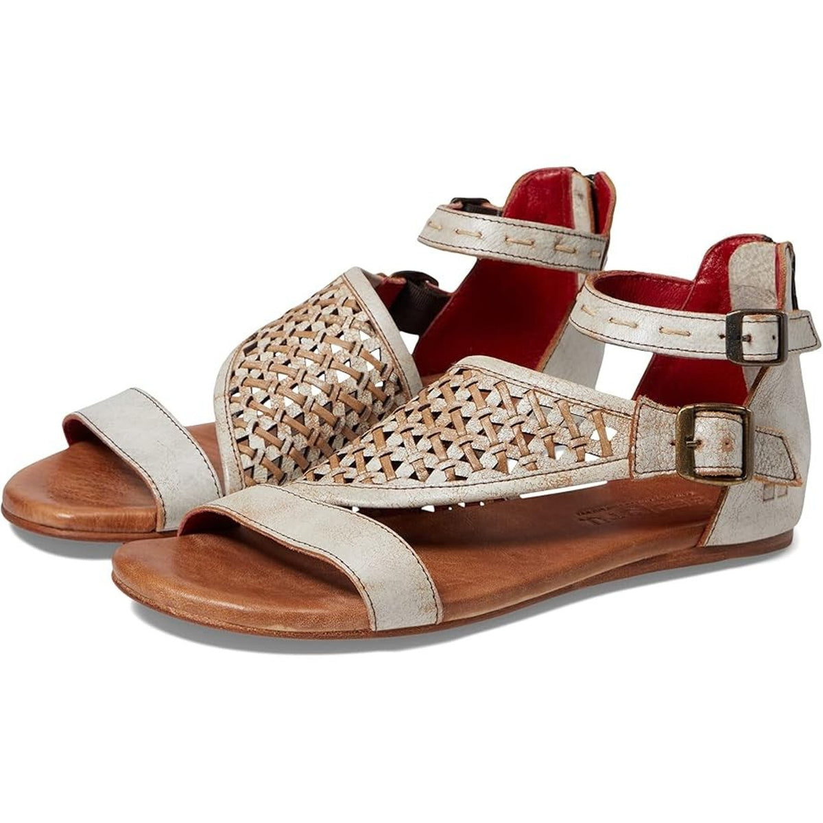 Bed Stu Bellatrix II Women's Nectar Whitewash Flat Sandal 9 M
