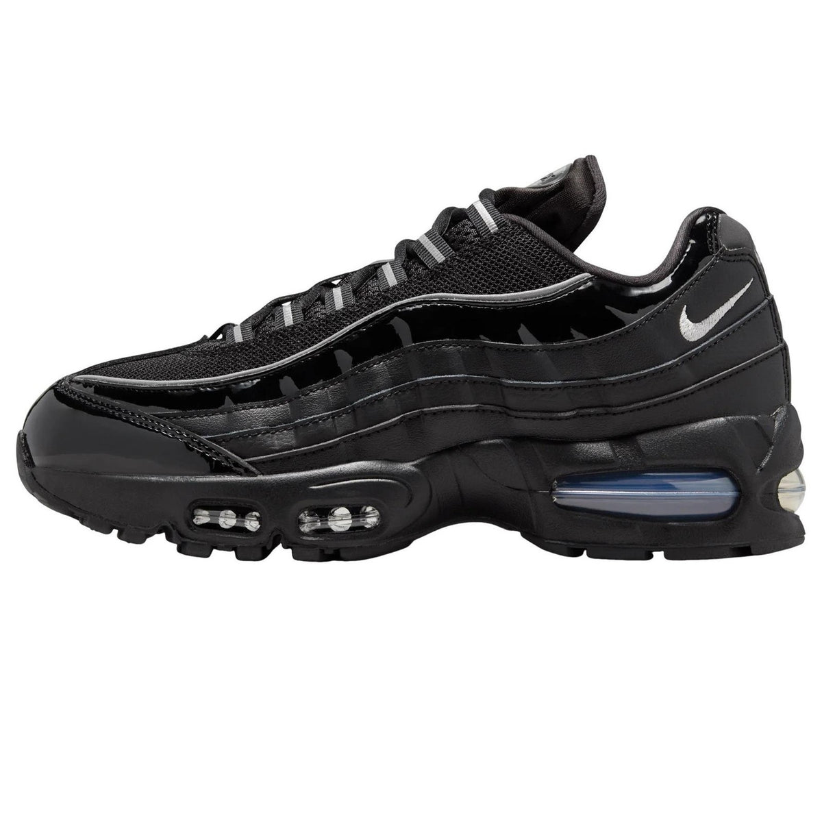 Nike Air Max 95 Big Bubble Triple Black Casual Running Sneaker Men 8 / Women 9.5