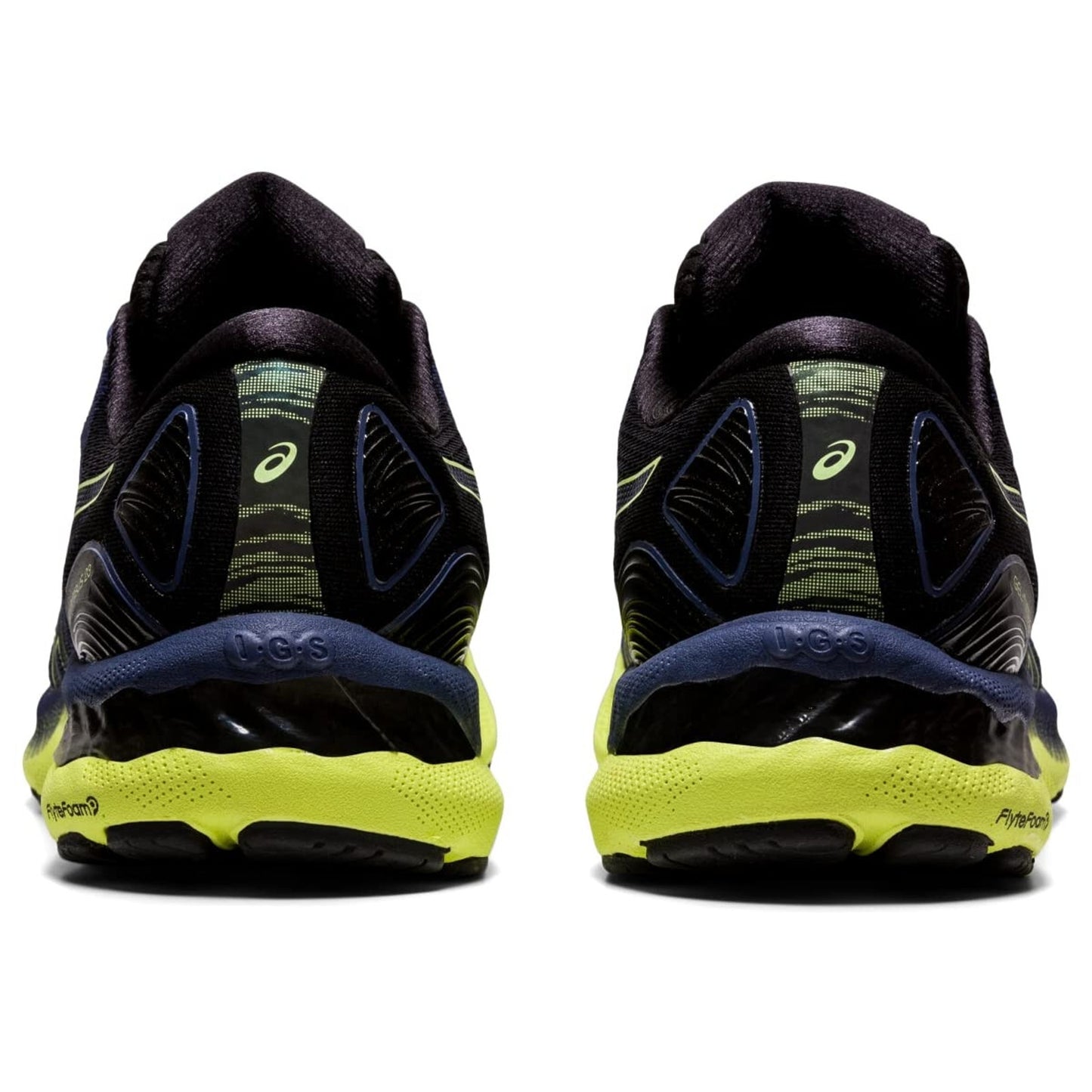 ASICS Men Gel Nimbus 23 Running Shoes Thunder Blue/Glow Yellow 7 B