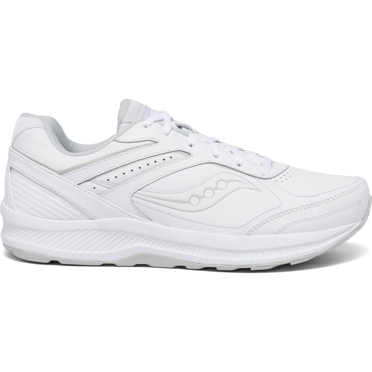 Saucony Echelon Walker 3 Men's Running Shoes Lace-up White Leather Size 8 M