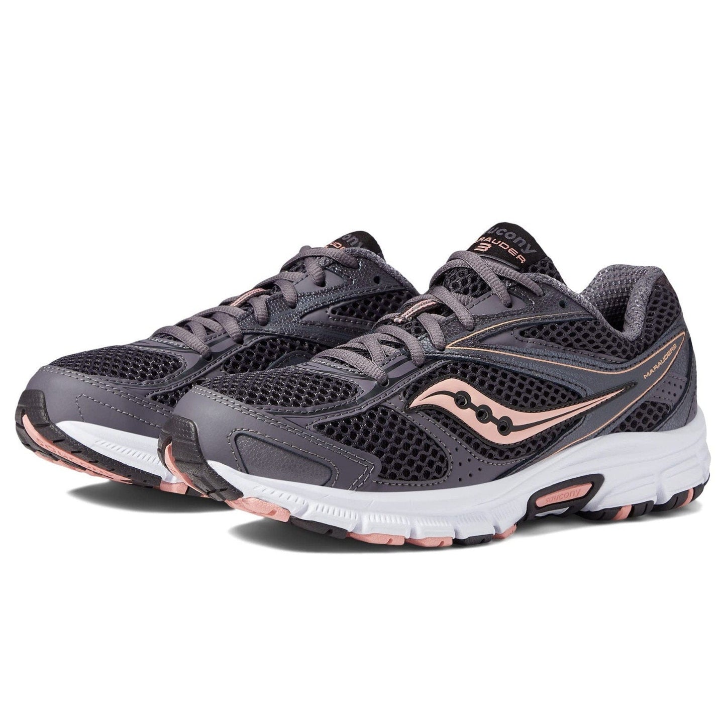 Saucony Grid Marauder 3 Running Shoes Sneakers Womens Slate/Peach, 10.5 US Saucony