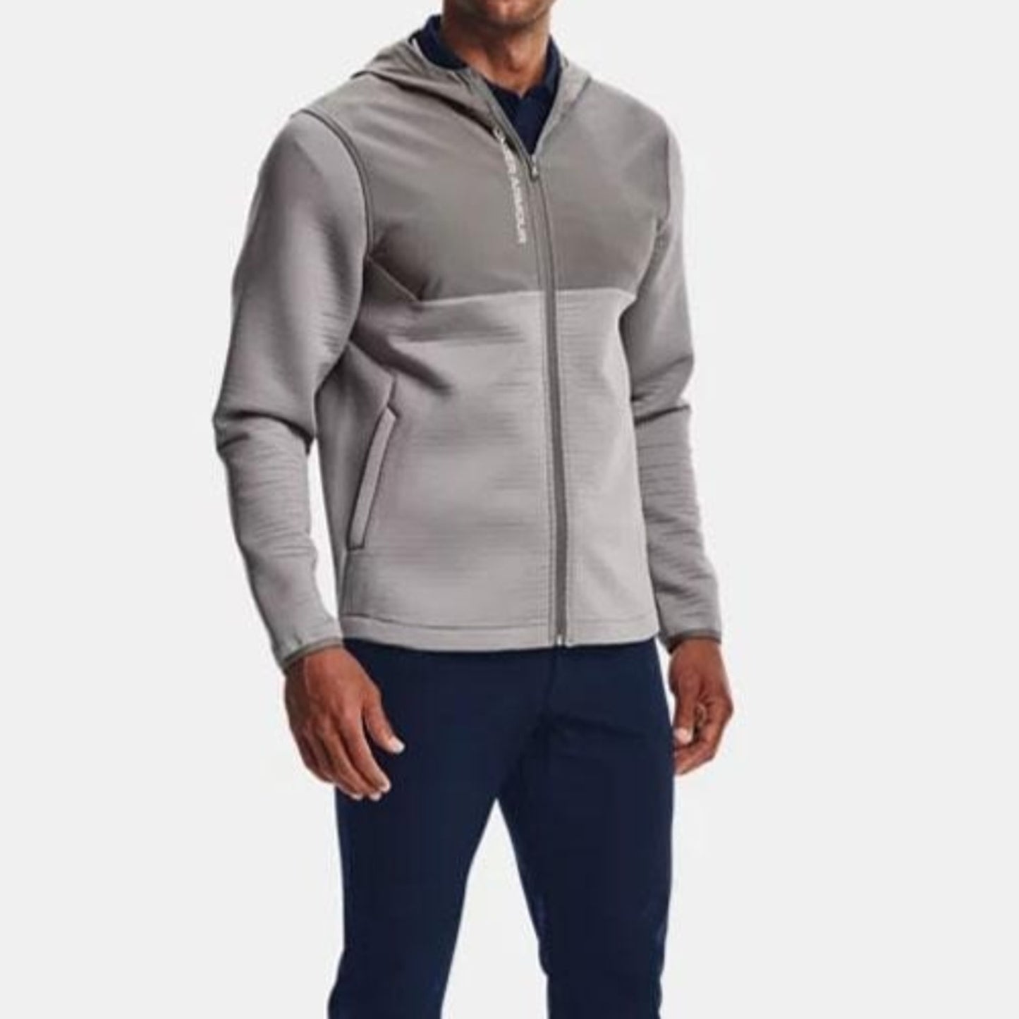 Under Armour Storm Evo Daytona HZ 3/4 Zip Mens Jacket Concrete/Gray Size Medium