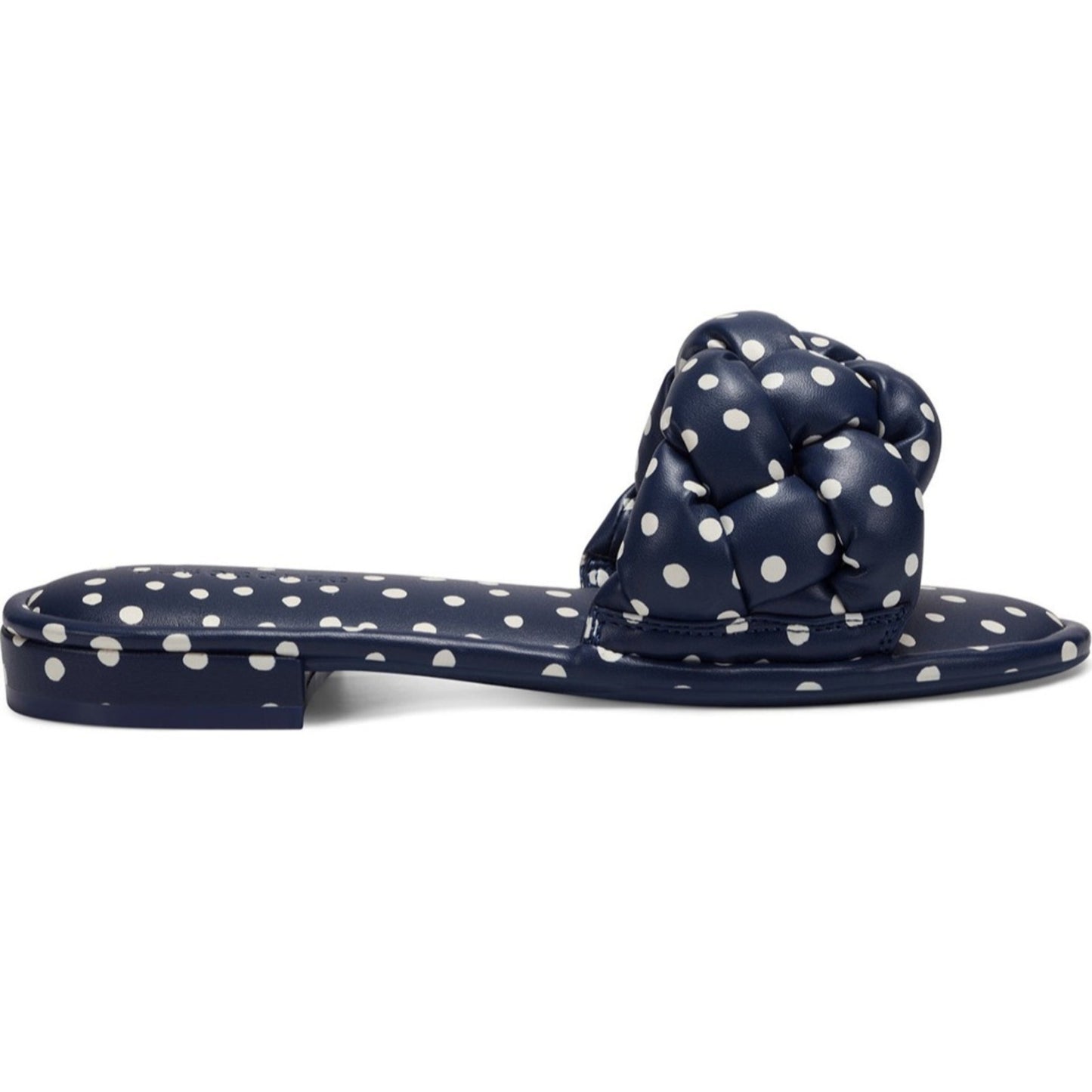 Aerosoles Jerome Slide Sandal In Navy/ Eggshell Polka Dot 11 B M