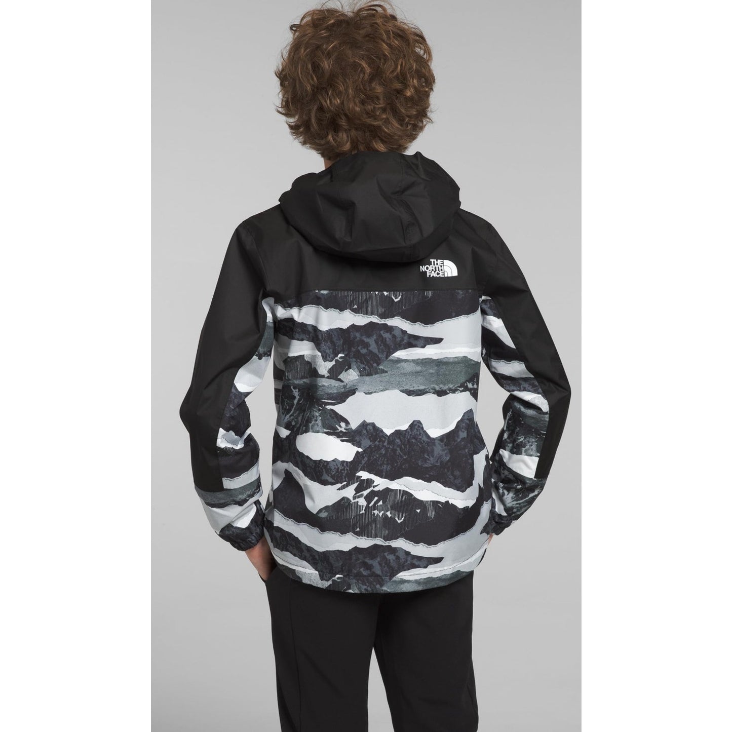 THE NORTH FACE Boys' Antora Waterproof Rain Jacket, Black Mountain Traverse 12 L