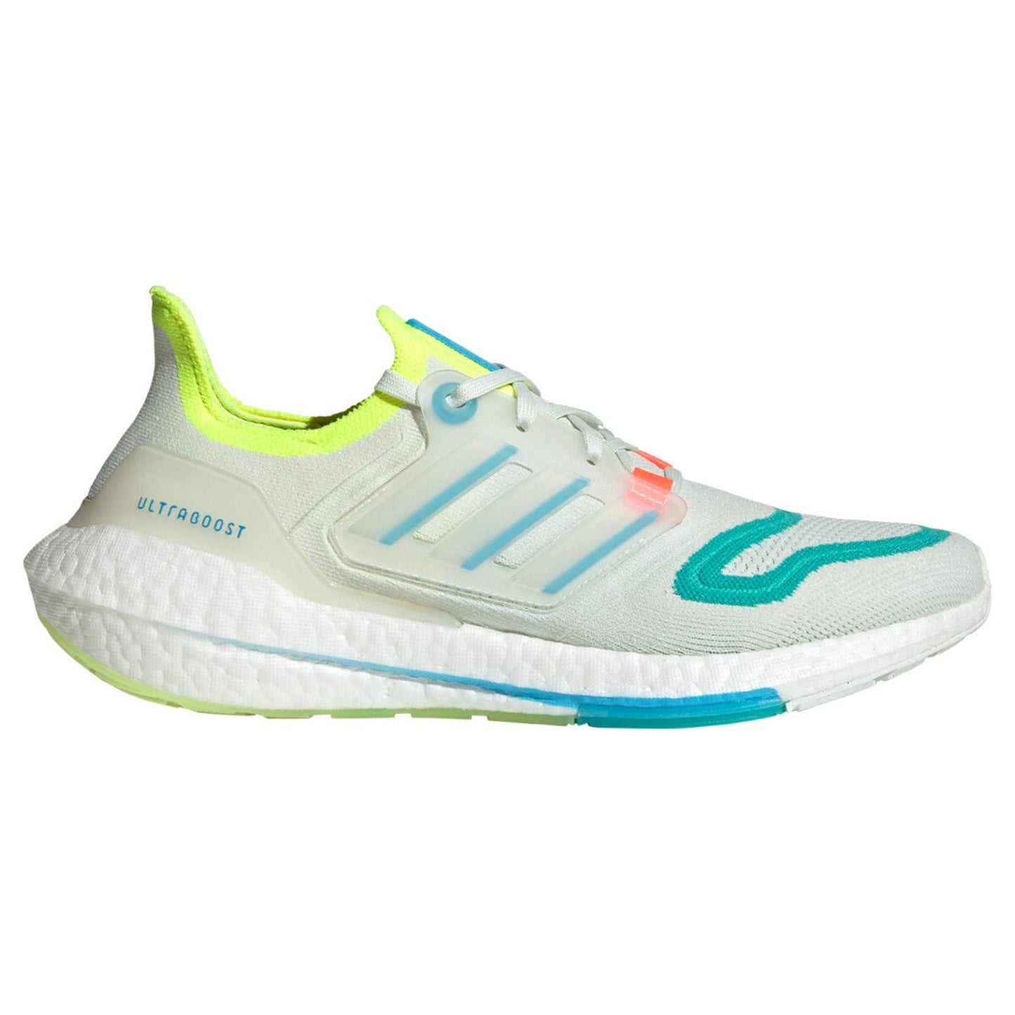 adidas Ultraboost 22 Men Running Shoes White Tint/Sky Rush/Mint Rush 15 D M
