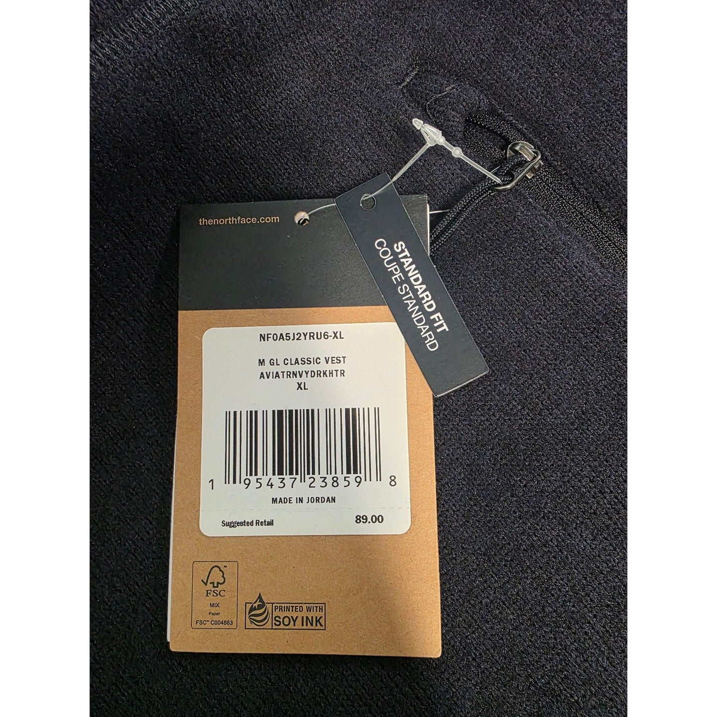 The North Face Men's Gordon Lyons Classic Vest, Aviator Navy Dark Heather, XL