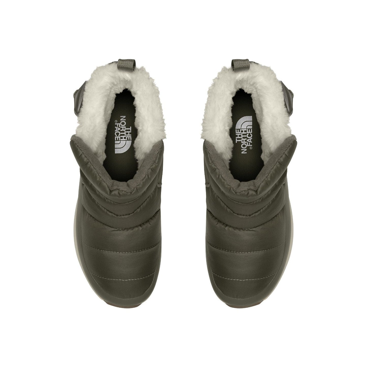 The North Face Womens ThermoBall Pull-On Insulated Boots Taupe White Fur 10 M The North Face