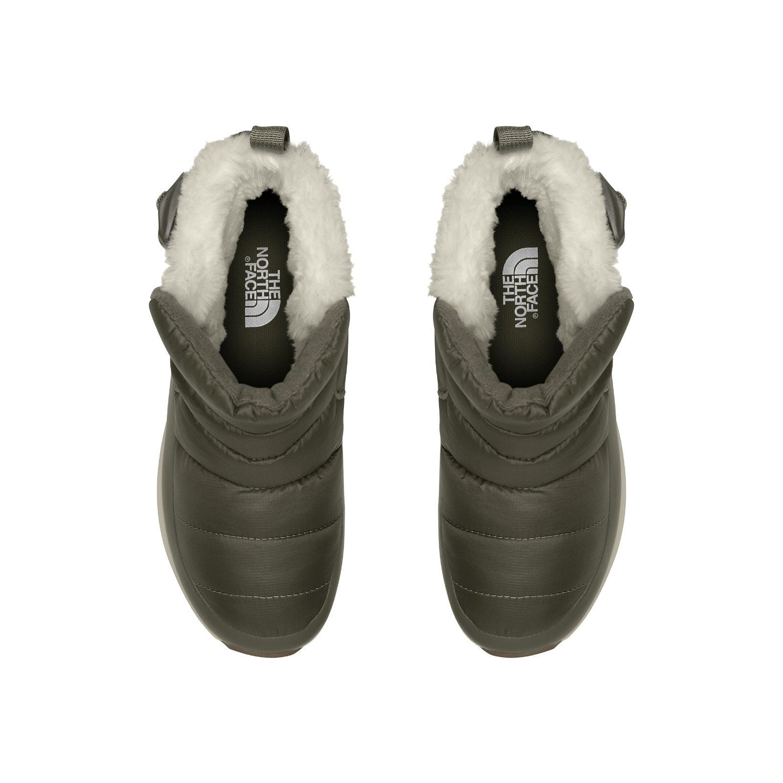 The North Face Womens ThermoBall Pull-On Insulated Boots Taupe White Fur 10 M The North Face