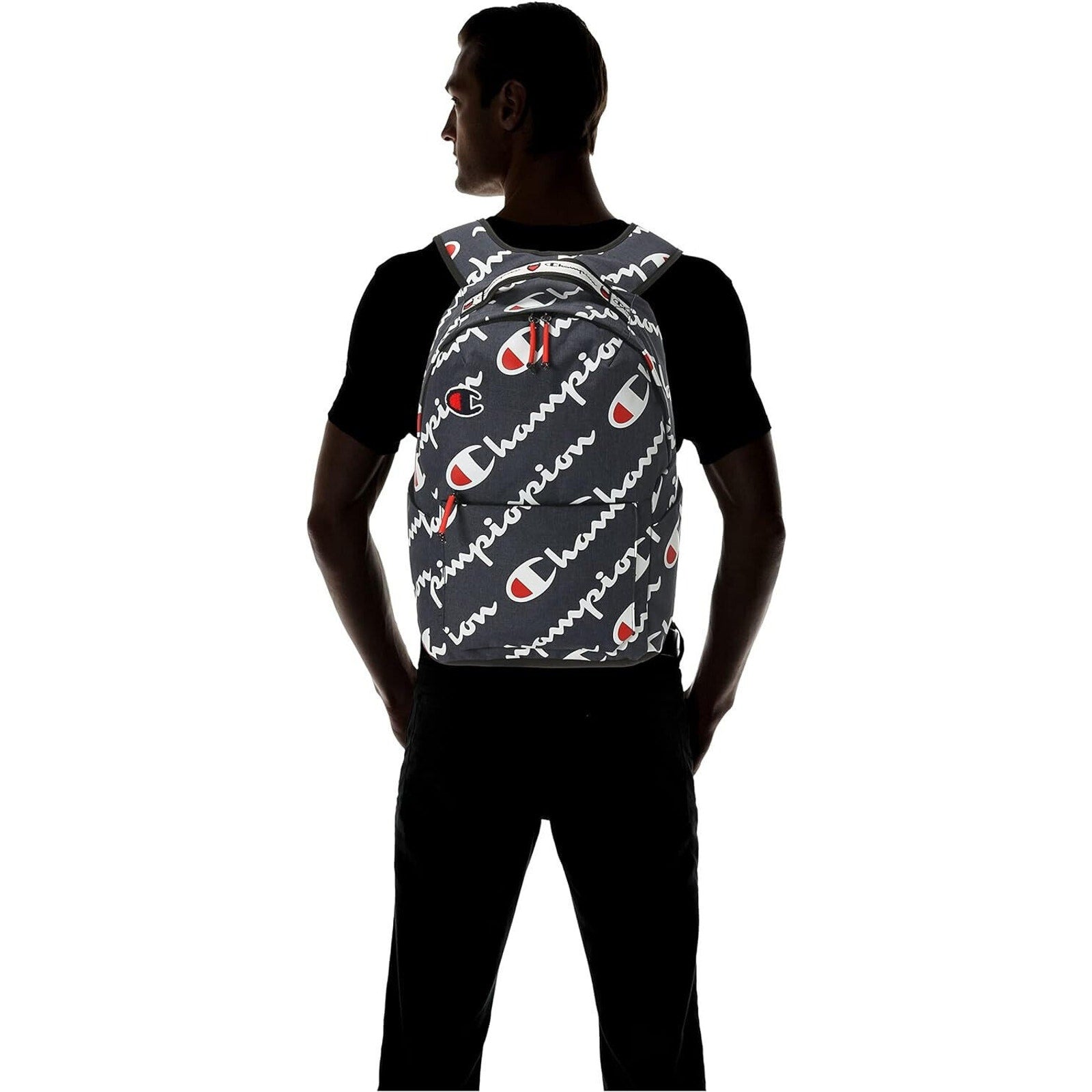 Champion Advocate Backpack Navy Blue Interior laptop compartment Adjust strap Champion