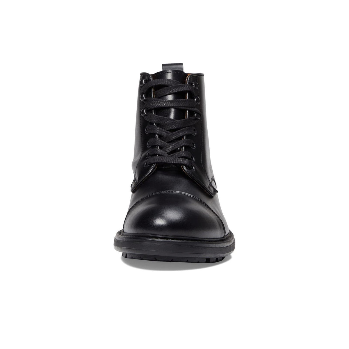 Bruno Magli King Men's Boots Cap-toe Lace-up Black Leather 9.5 M