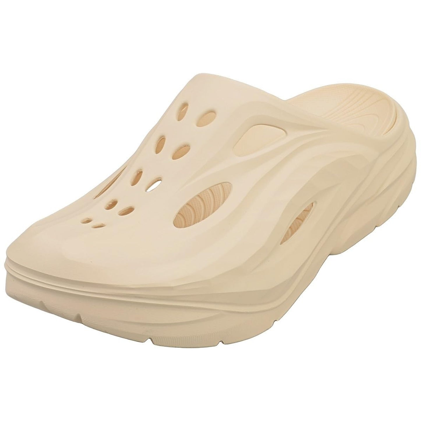 HOKA Ora Recovery Mule Vanilla Unisex Men's 7 Women's 9 Medium Slip-On Clog
