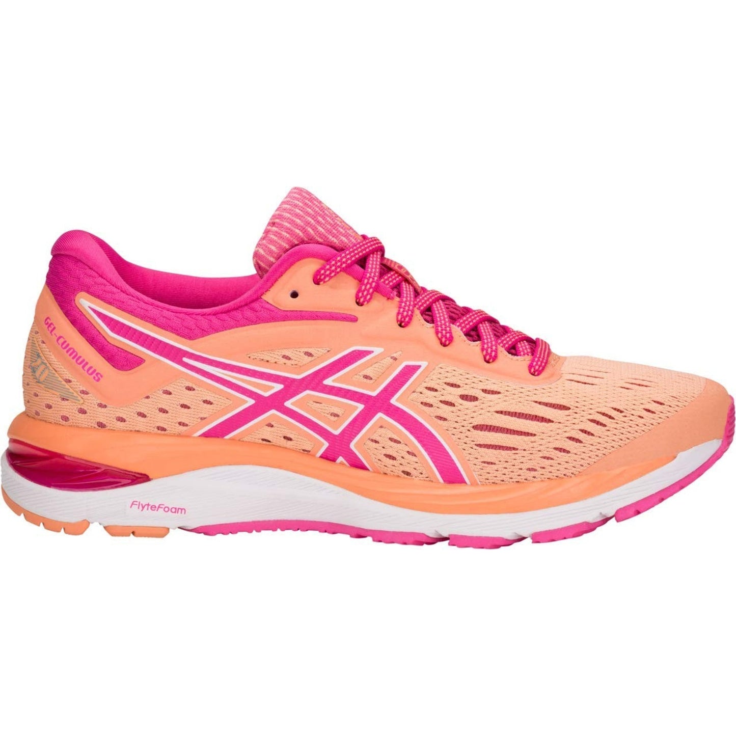 ASICS Gel-Cumulus 20 Women's Running Shoes, Mojave/Fuschia Purple, 11 M US