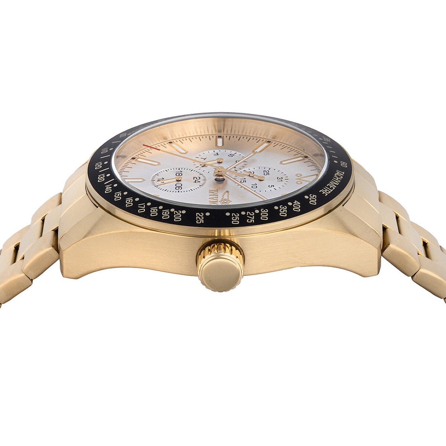Invicta Aviator Storm Men's Watch - Analog Display Japanese Quartz 45mm, Gold Invicta