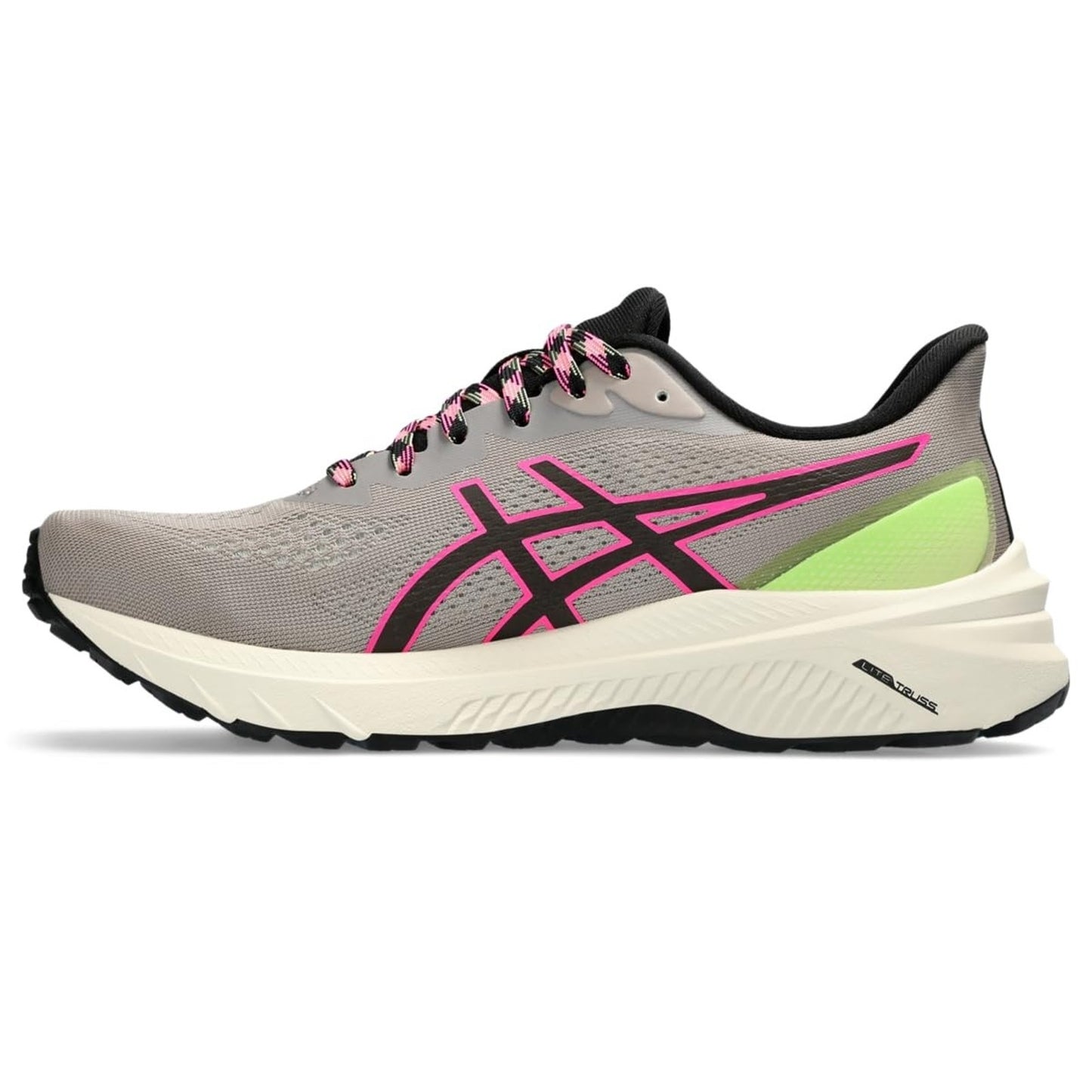 ASICS Women's GT-1000 12 Trail Running Shoes, Size 6 B Nature Bathing/Lime Green