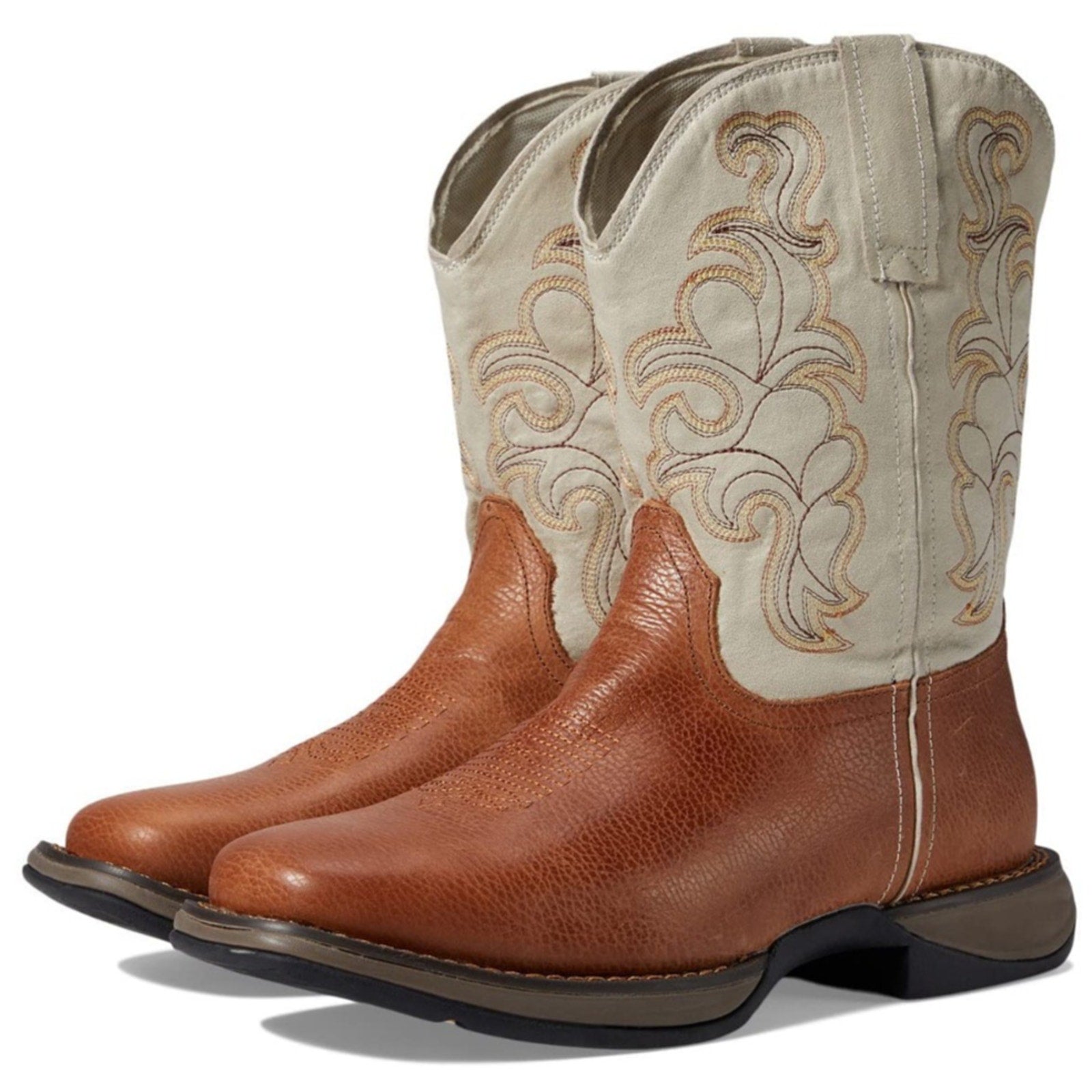 Roper Wilder Embroidered Square Toe Pull On Cowboy Mens Boot Size 9 D Casual Roper
