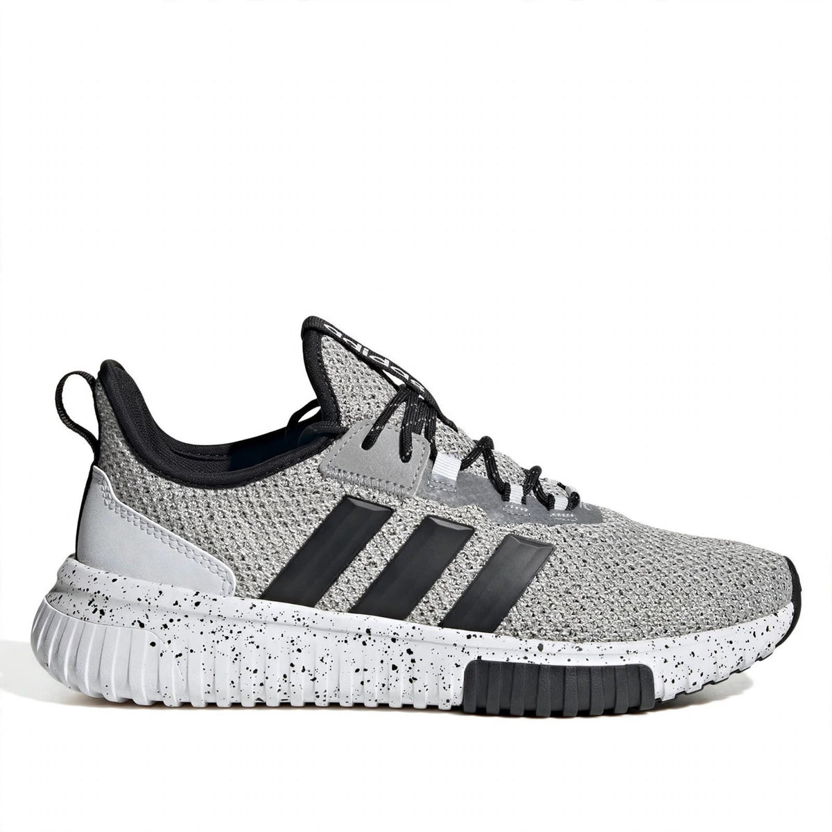 adidas Kaptir 4.0 Mens Grey White Black Running Shoes Size 7.5 KJ7412