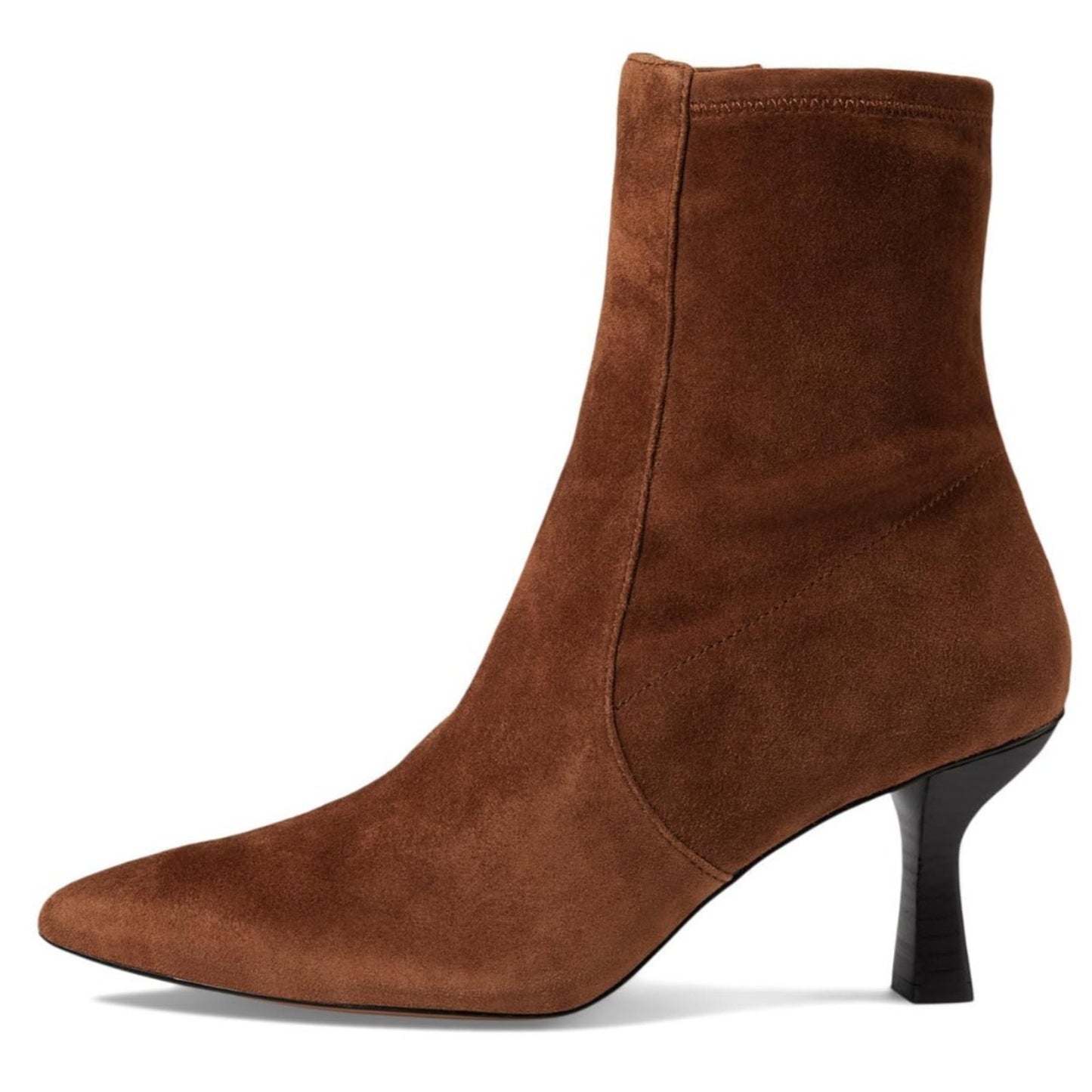 Madewell Women's Ophelia High Dressey Boot-Suede Fashion, Dark Coffee, 9 Narrow