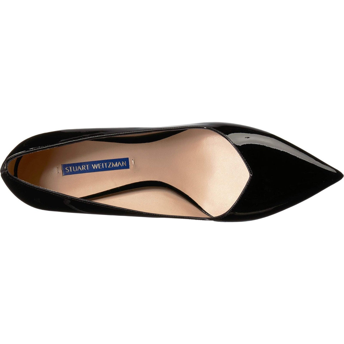 Stuart Weitzman Anny 70 women's shoes Patten Leather heels Black , 9 M