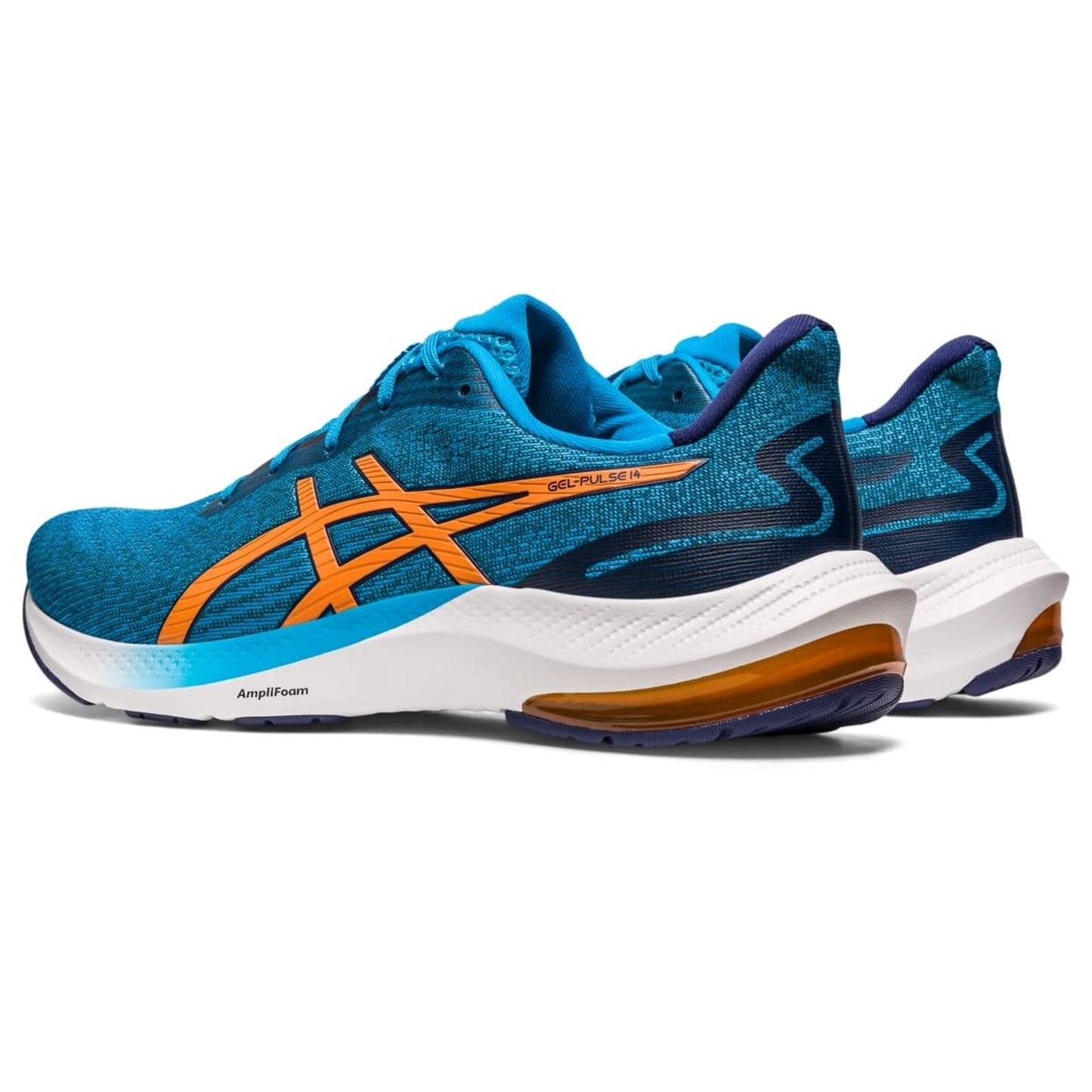 ASICS Men's Gel-Pulse 14 Running Shoes, Size 10.5 , Island Blue/Sun Peach