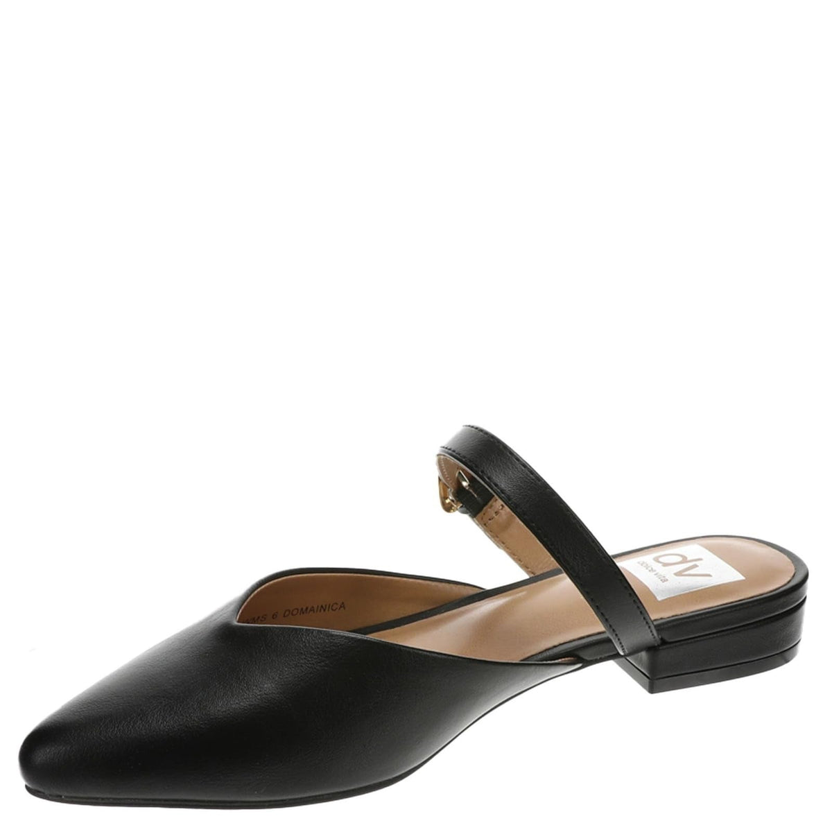 Dolce Vita Domainica Womens sabdal Black Leather 8.5 M