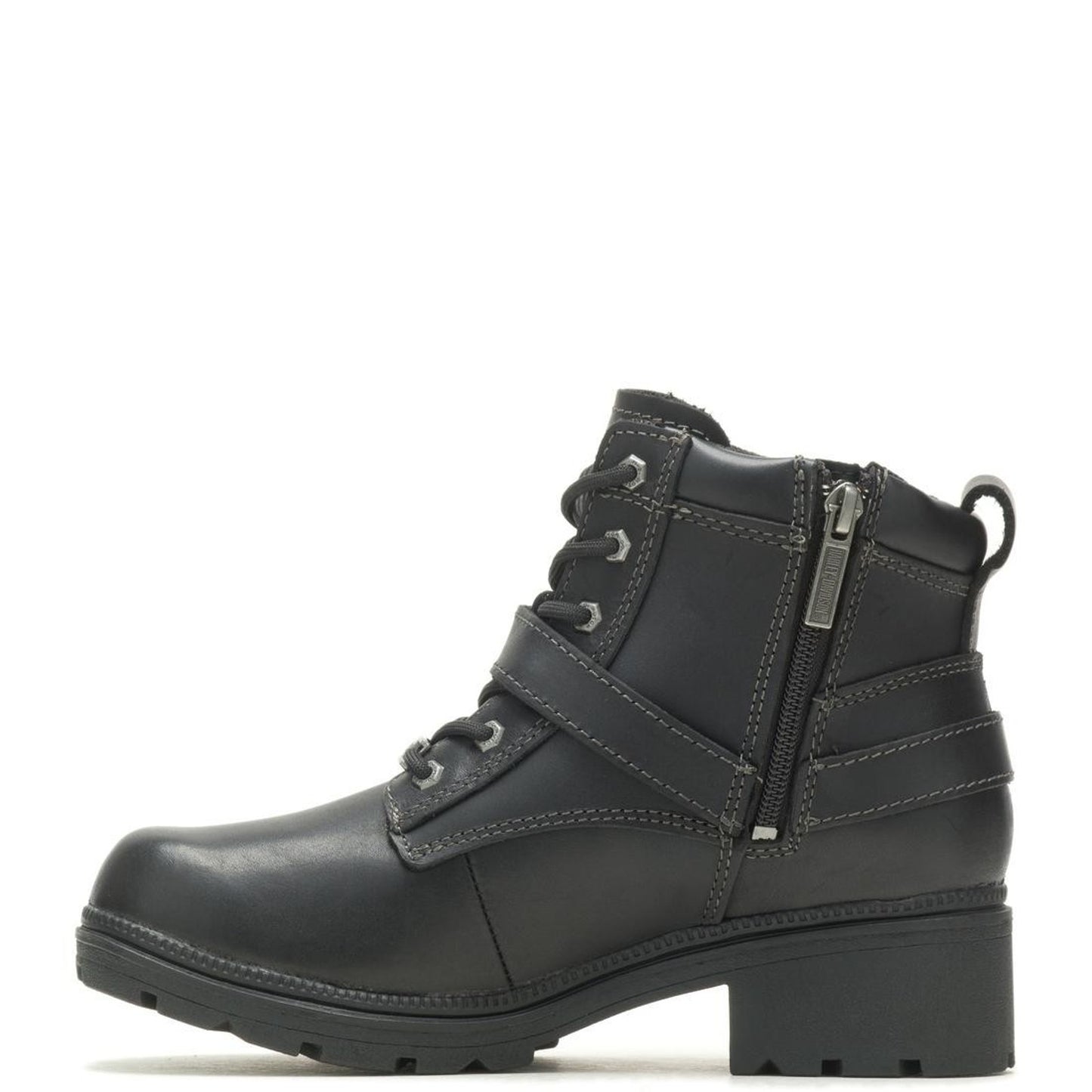 Harley-Davidson Women's Tegan 4-Inch Black Lace-Up Boots Size 7.5 M D84424