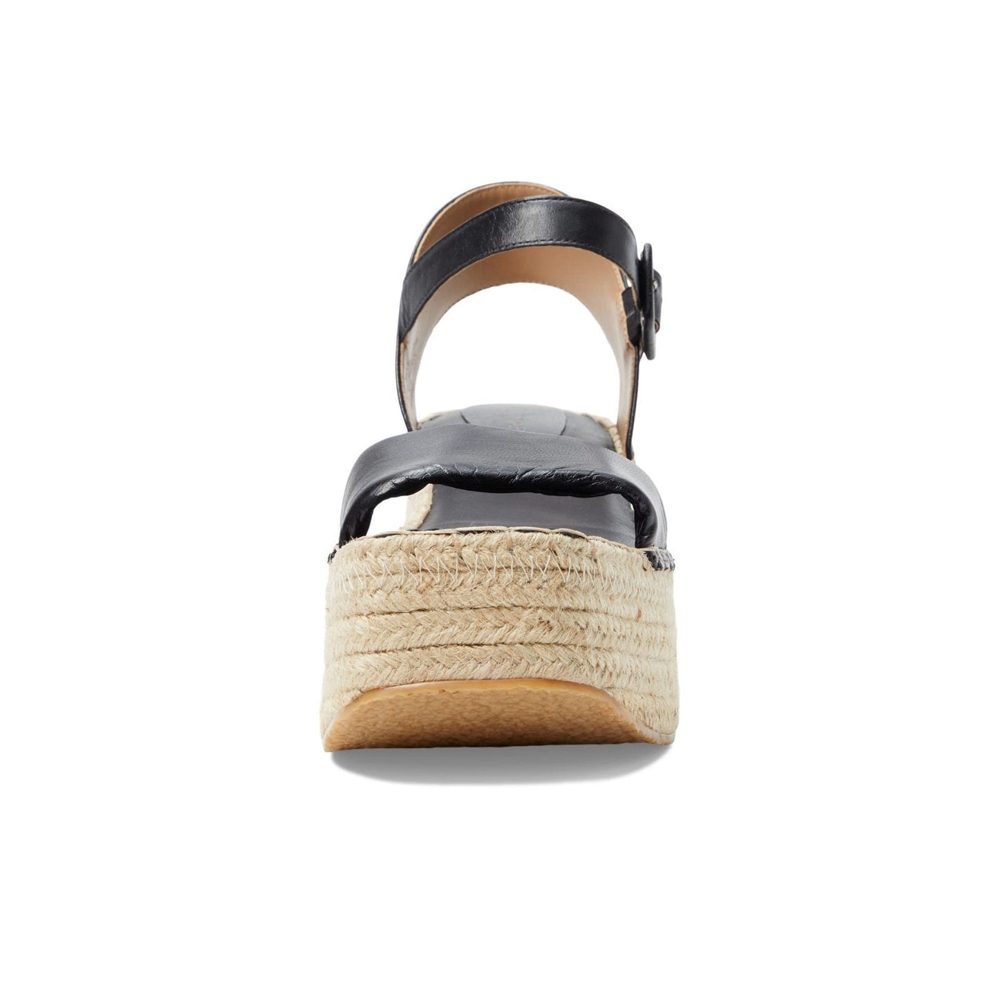 Bernardo Mallorca Espadrille Platform Sandal Black Nappa Mestico 8.5 M