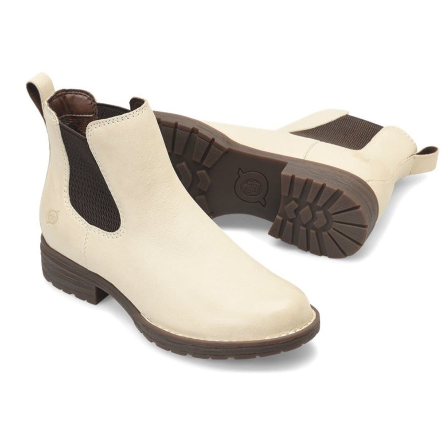 Born Cove Women's Bootie-Waterproof suede Cream Size 8.5 US