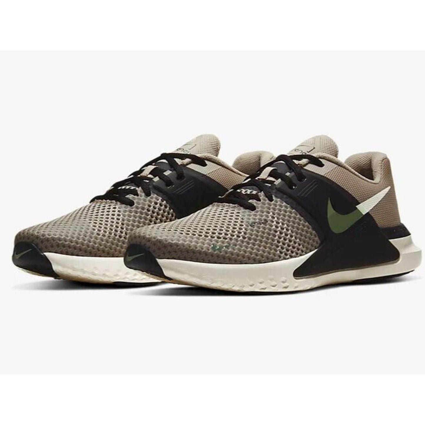 Men's Nike Renew Fusion Running Shoes String/White-Dark Smoke Grey Size 8.5