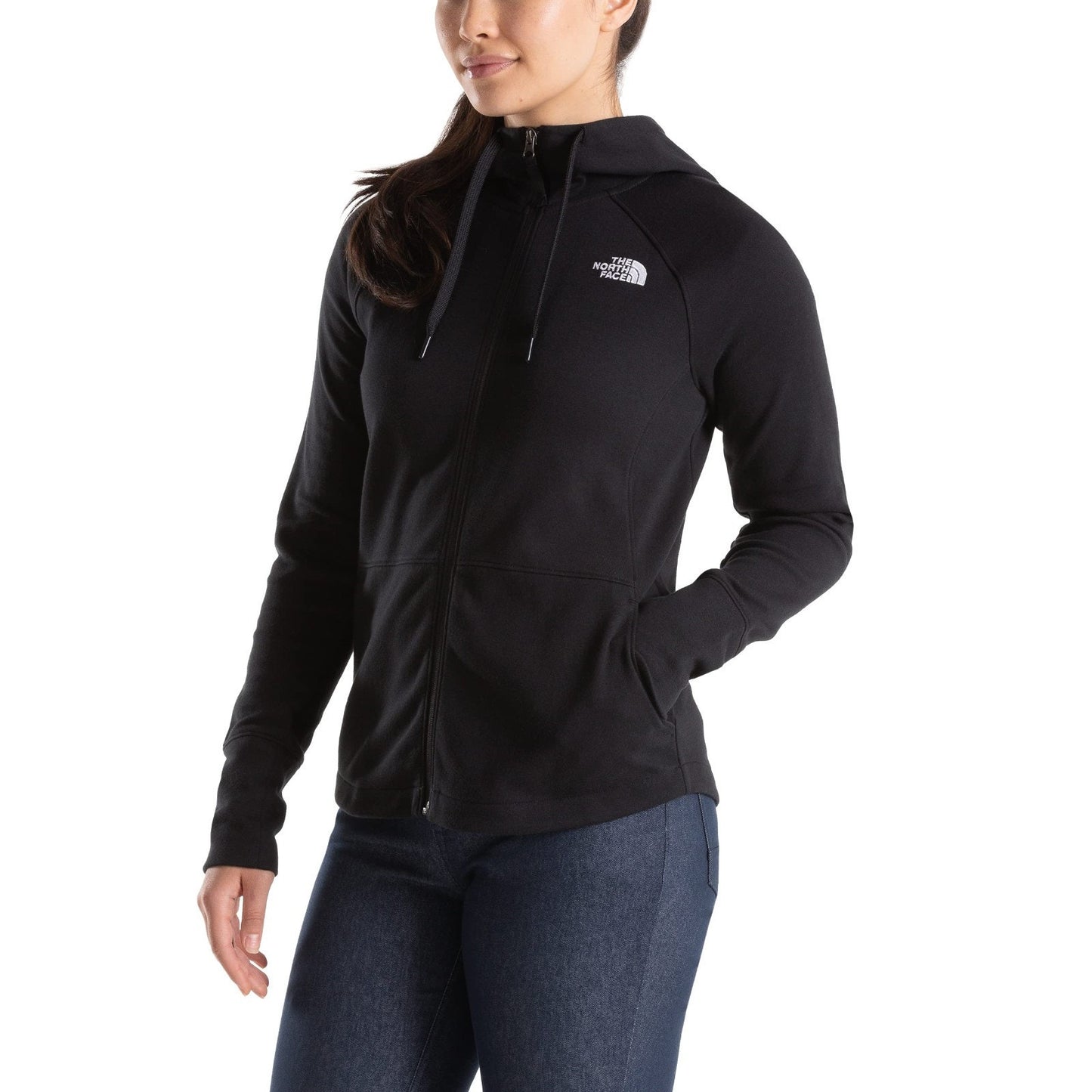 Womens The North Face Women's Eco Ridge Full Zip Hoody Jacket Coat Top SMALL